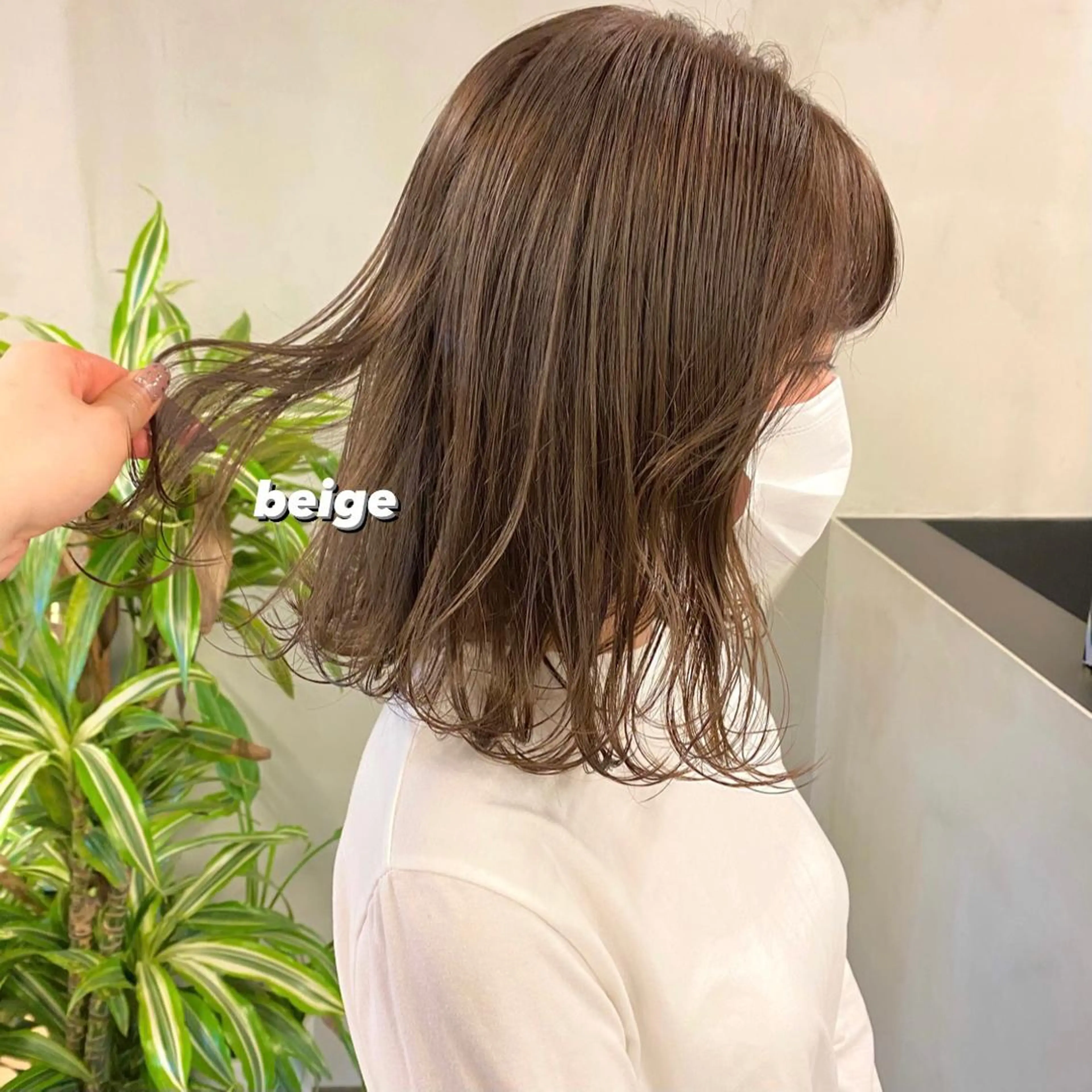 ミディアム カラー パーマ ヘアアレンジ メンズ キッズ ネイル マツエク・マツパ メンズブリーチ ブリーチ ラベンダーカラー 前川 朋香のヘアスタイル