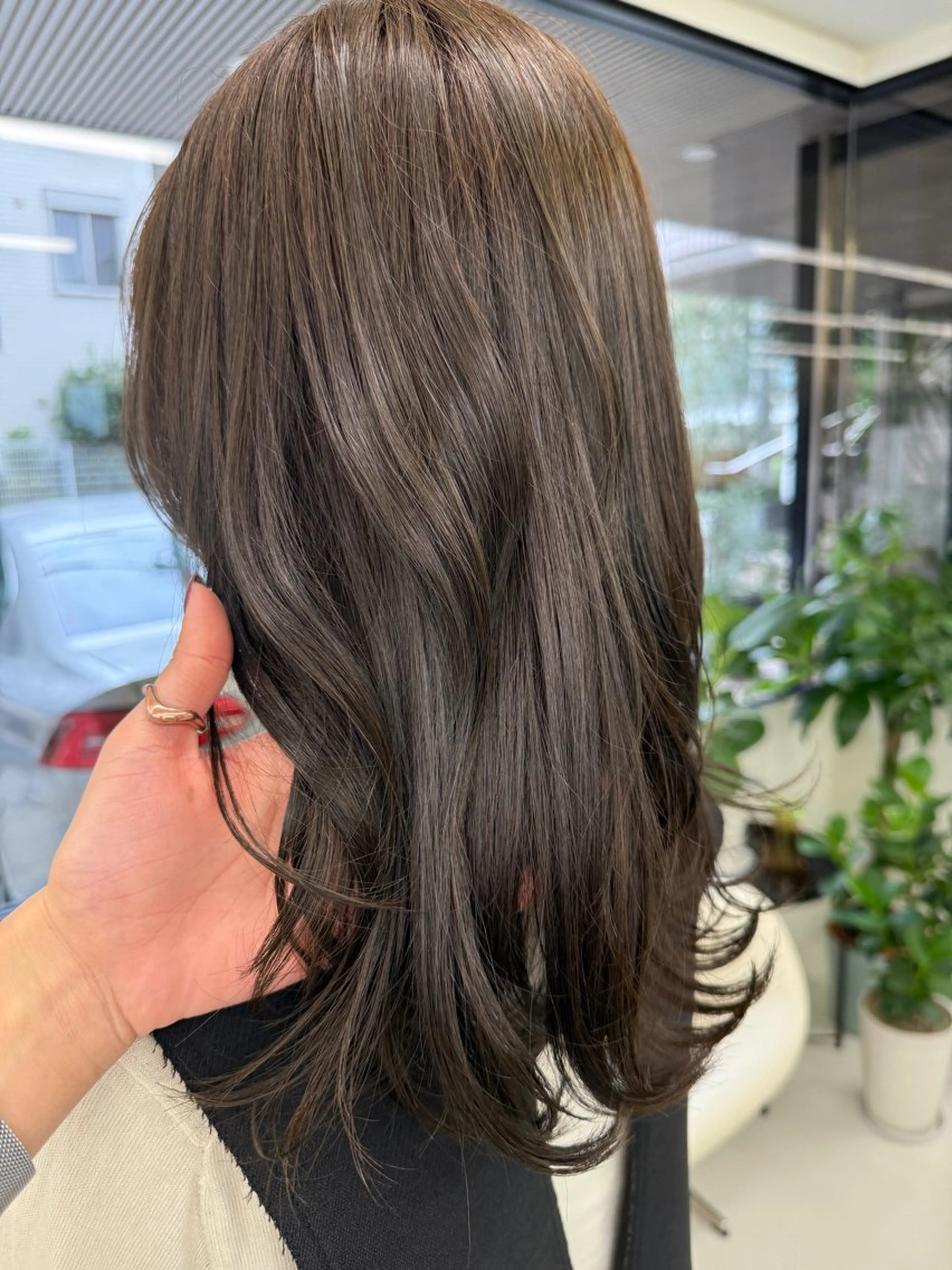 セミロング カラー カット ヘアカラー 表参道🌿赤み消し カラー/チナツのヘアスタイル