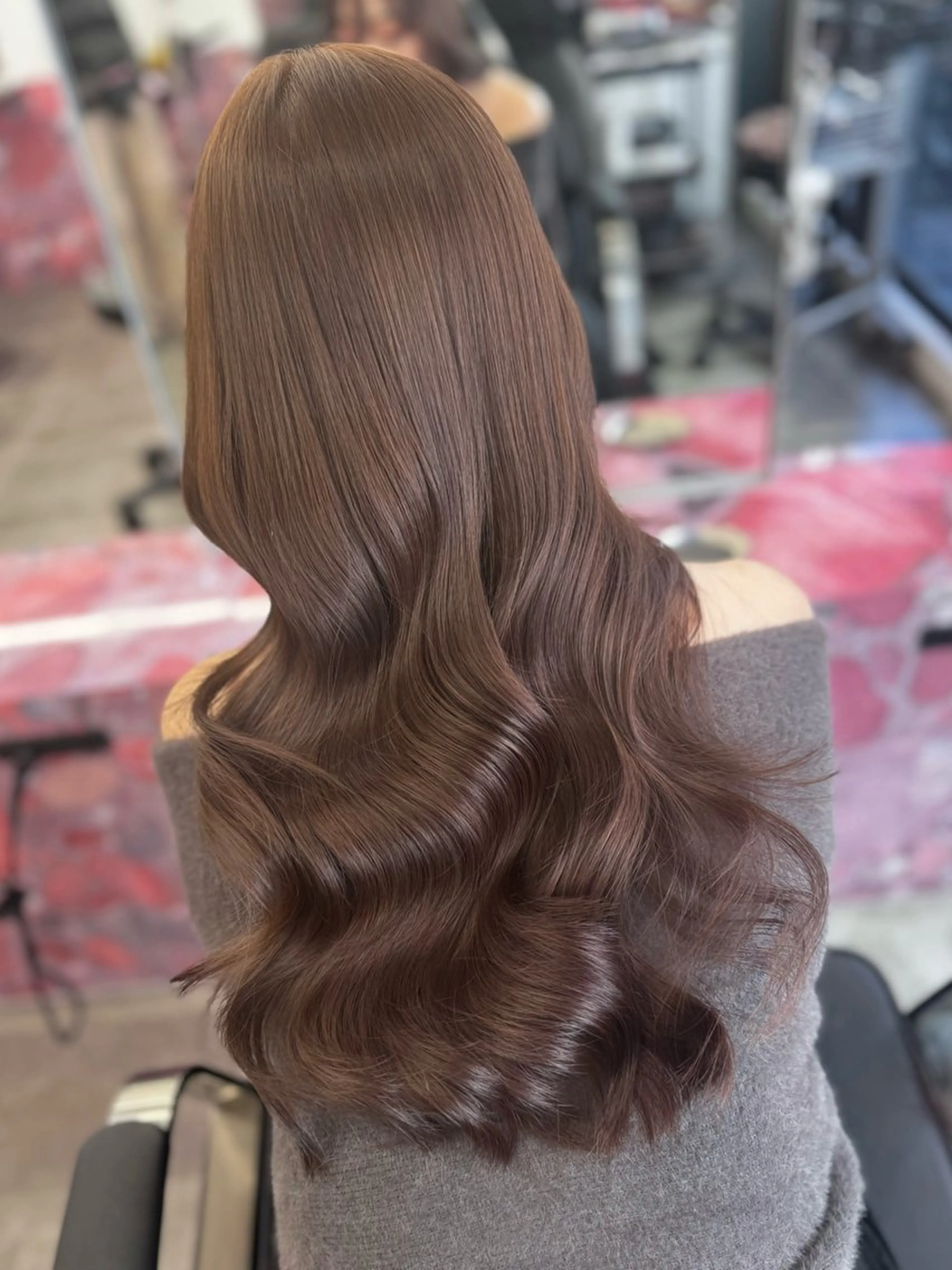 ロング カラー ブリーチ 透明感カラー ダブルカラー ブリーチなしカラー カット ヘアカラー トリートメント 韓国ヘア特化 TAKESHIのヘアスタイル