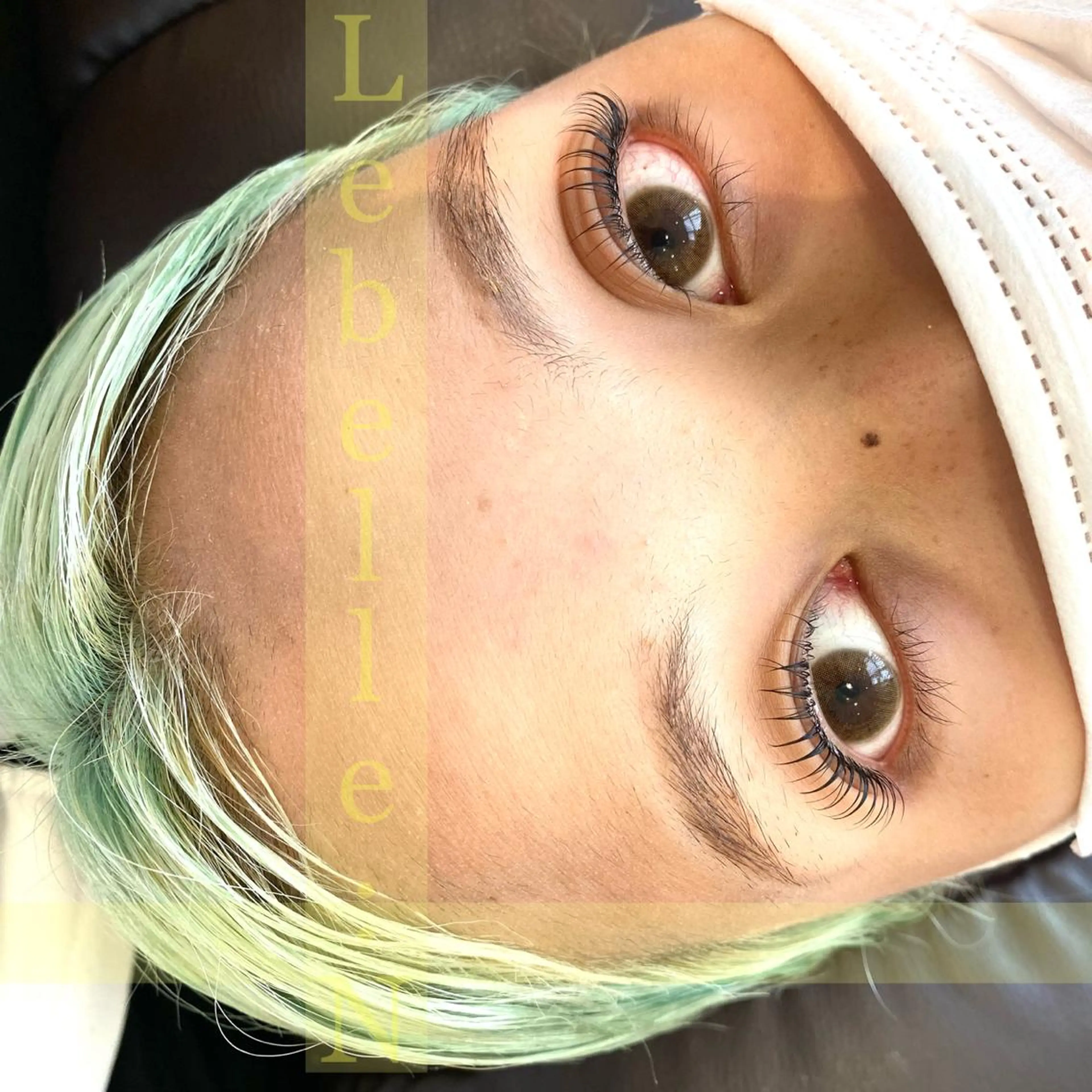 マツエク・マツパ 束感まつ毛 ナチュラル まつげパーマ 一重×まつ毛パーマ 次世代まつげパーマは 『リベル名古屋』のマツエク・マツパデザイン