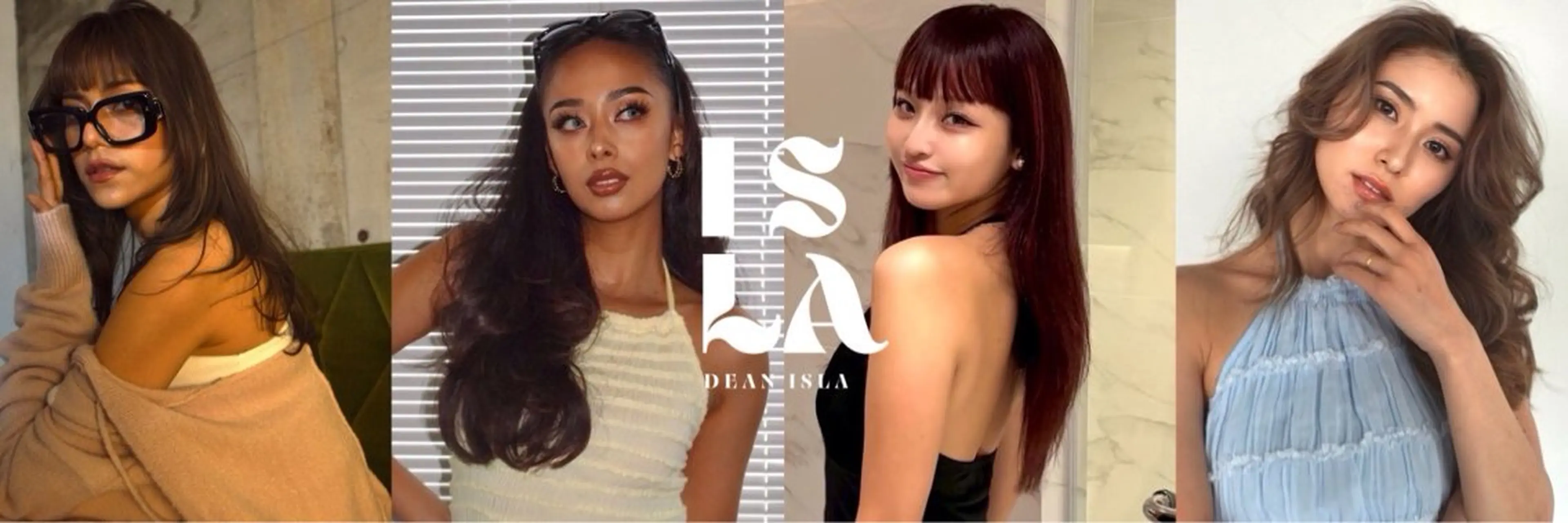 セミロング カット ヘアカラー トリートメント DEAN ISLA 大人レイヤーカットのヘアスタイル