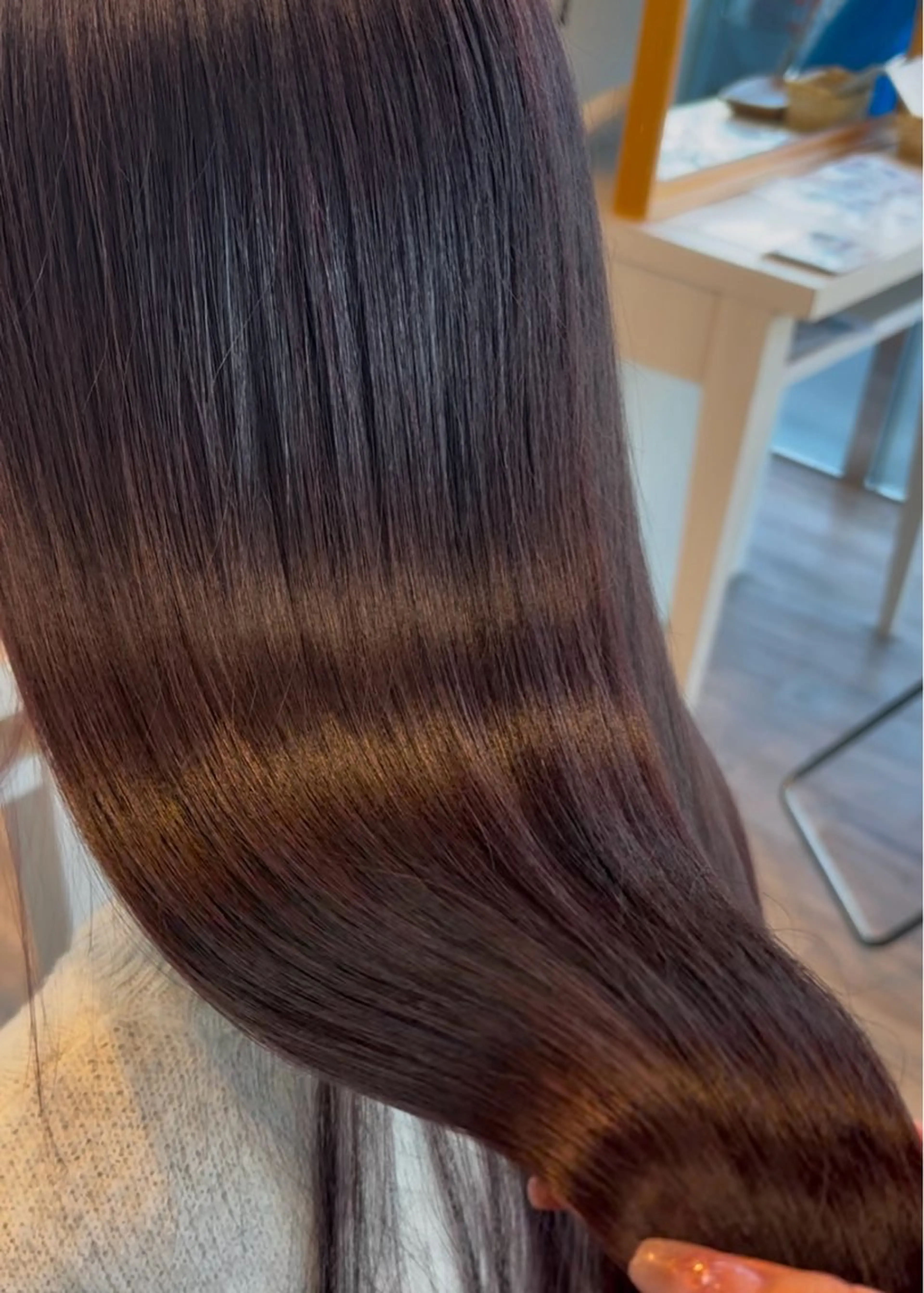 ロング カラー ヘアカラー トリートメント yui🥀/ボブ /ブリーチなしカラーのヘアスタイル