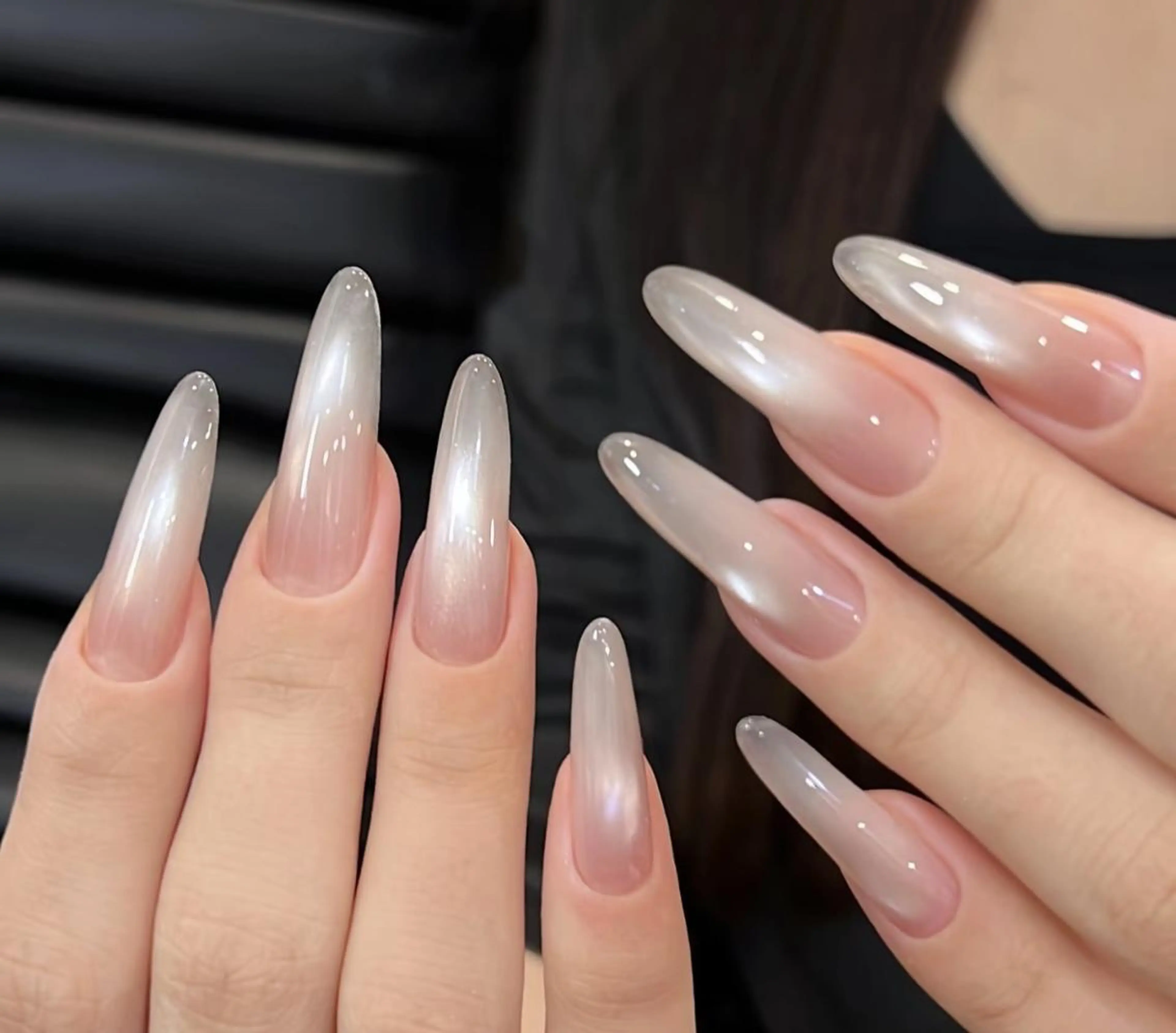 🦋チップ長さだし　マグネットワンカラー+2個大きいパーツの写真