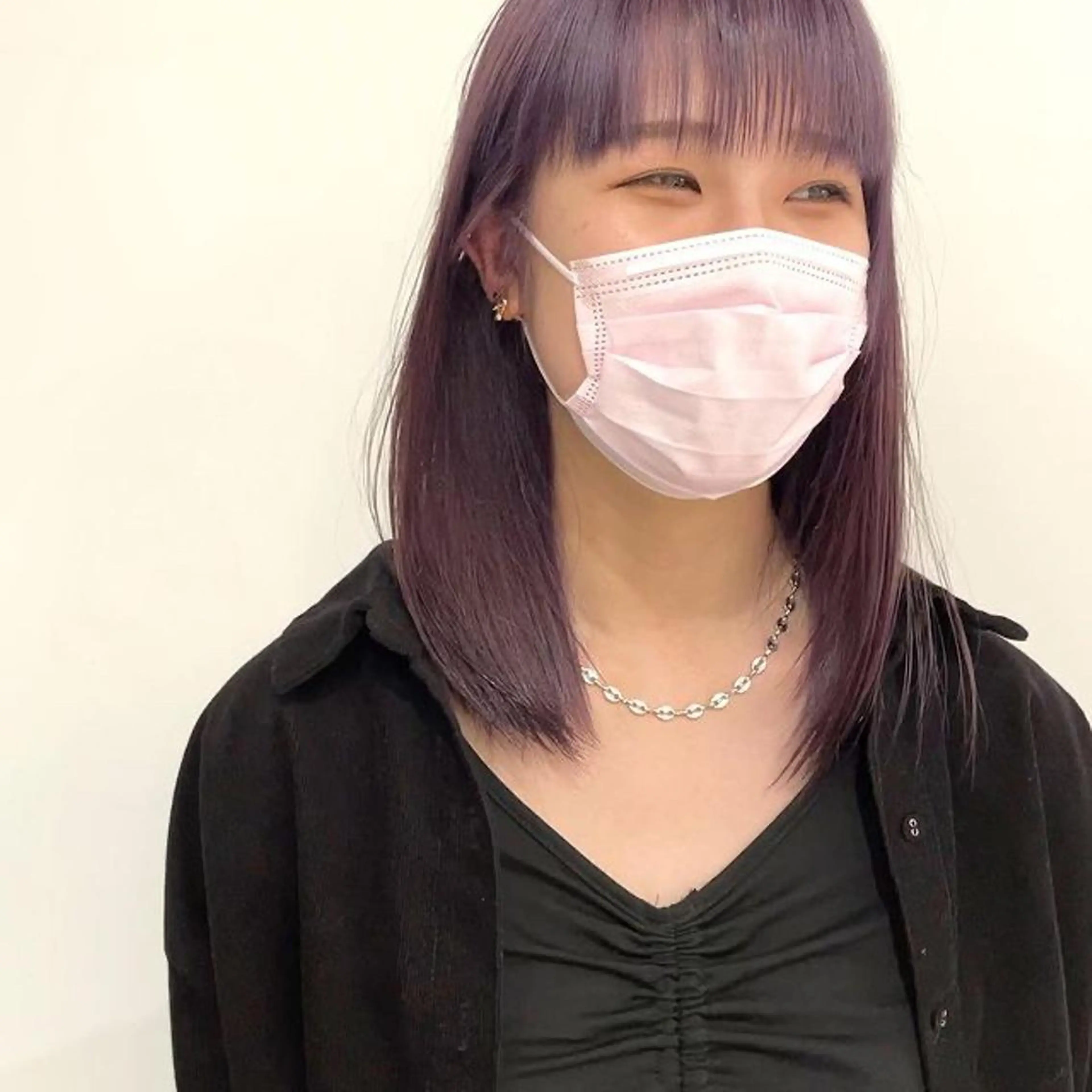 ミディアム カラー ラベンダーカラー 中島 暢介のヘアスタイル