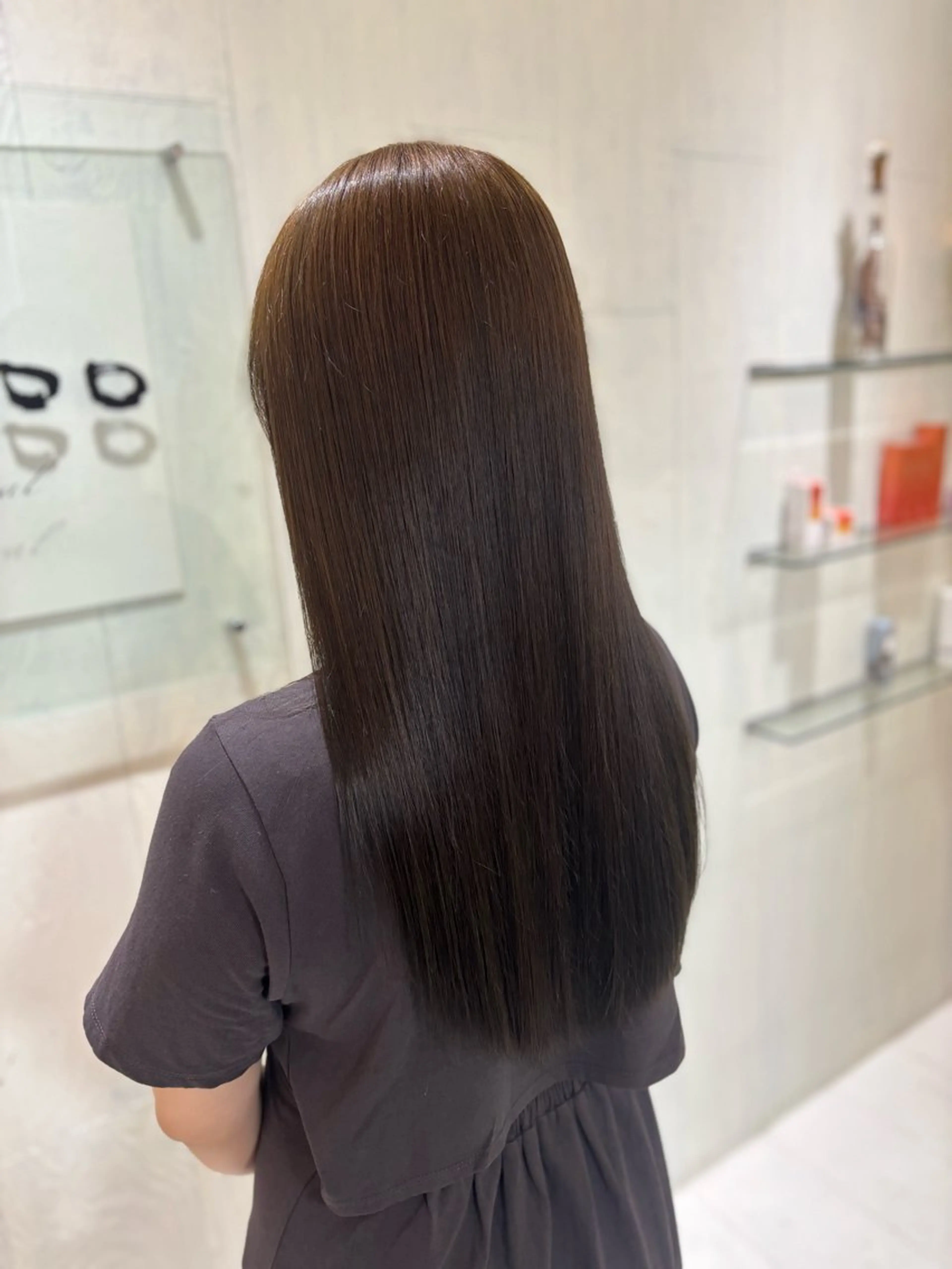 ロング カラー ヘアカラー トリートメント yui🥀/ボブ /ブリーチなしカラーのヘアスタイル