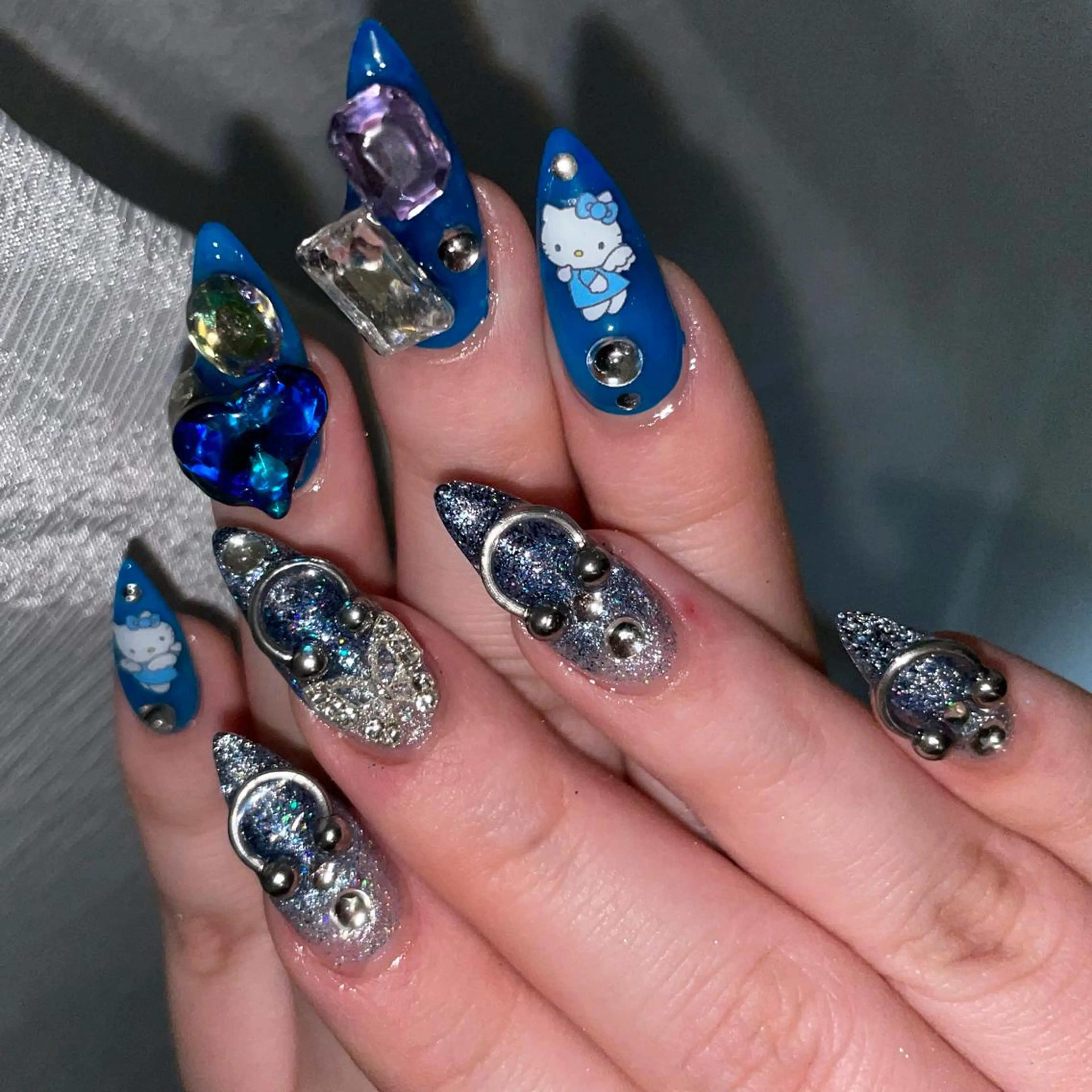 セミロング ネイル ハンドネイル Statice所属・YUNA FUKUDAのネイルデザイン