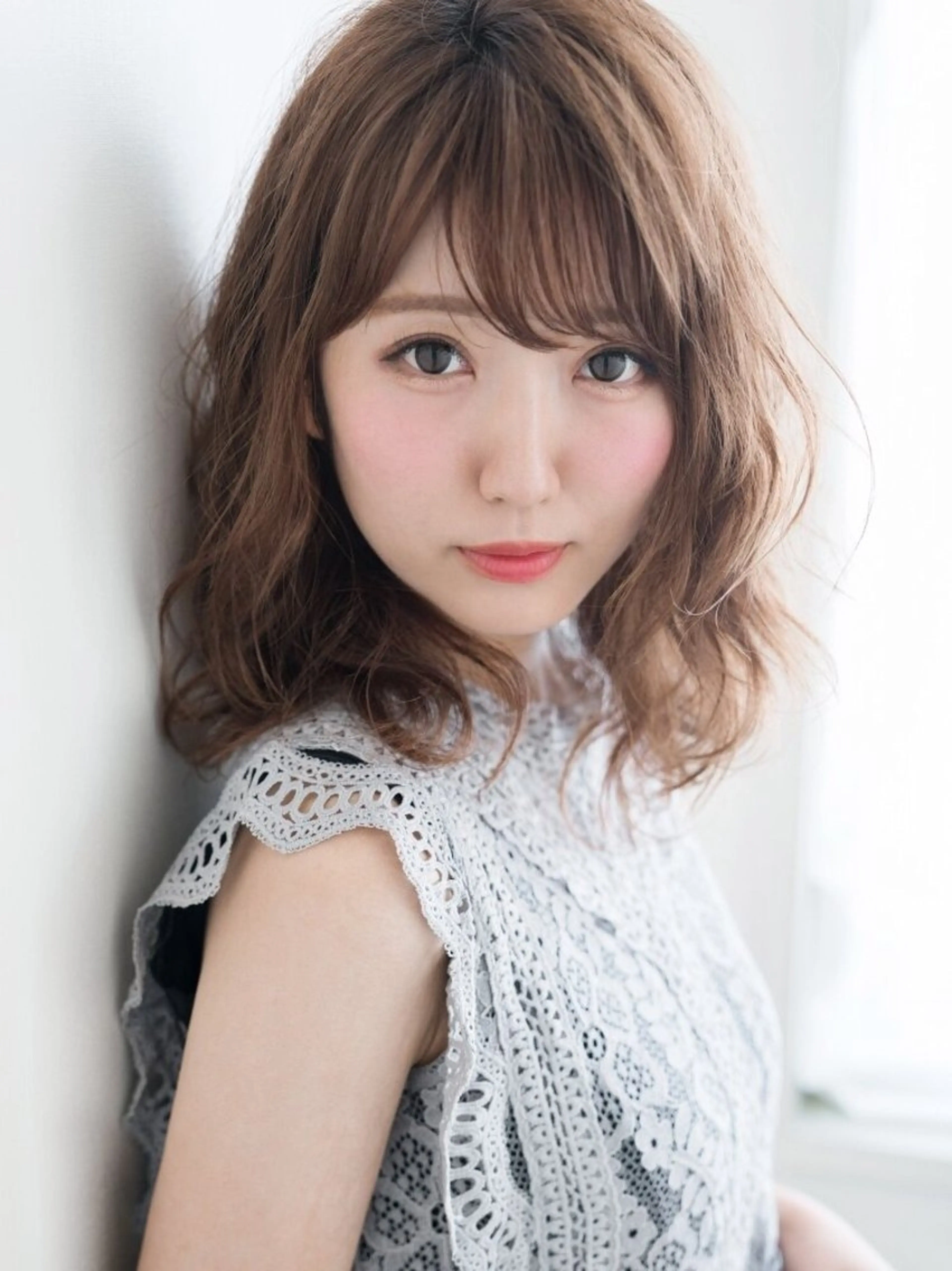 セミロング カラー パーマ ハイライトカラー ハイライト レイヤーカット ✨落ち着いた接客 💡高橋優也💡のヘアスタイル