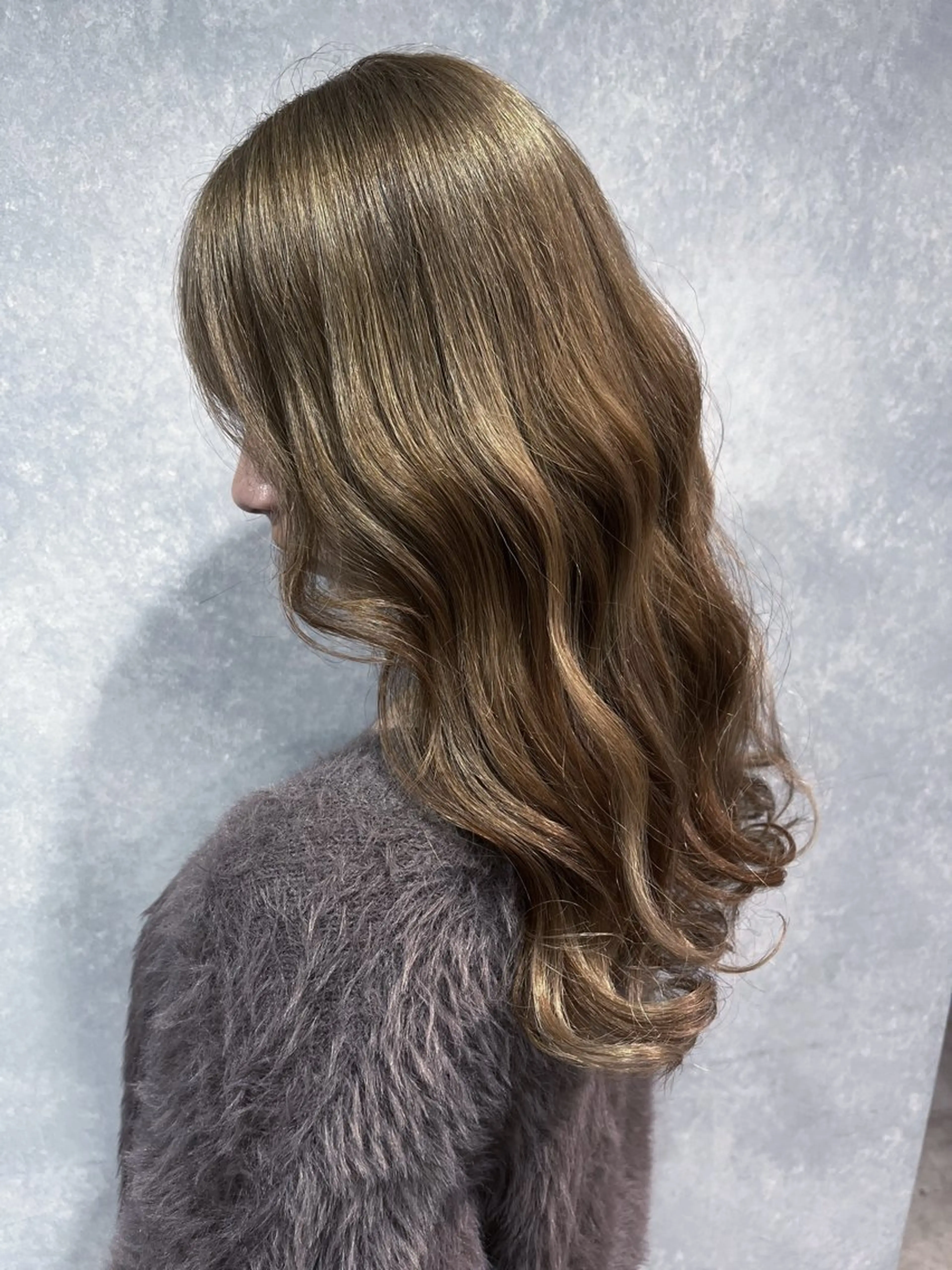 ロング カラー バレイヤージュ ブリーチ ダブルカラー グレージュ レイヤーカット ヘアカラー 美髪艶髪✨️/千種 さなのヘアスタイル