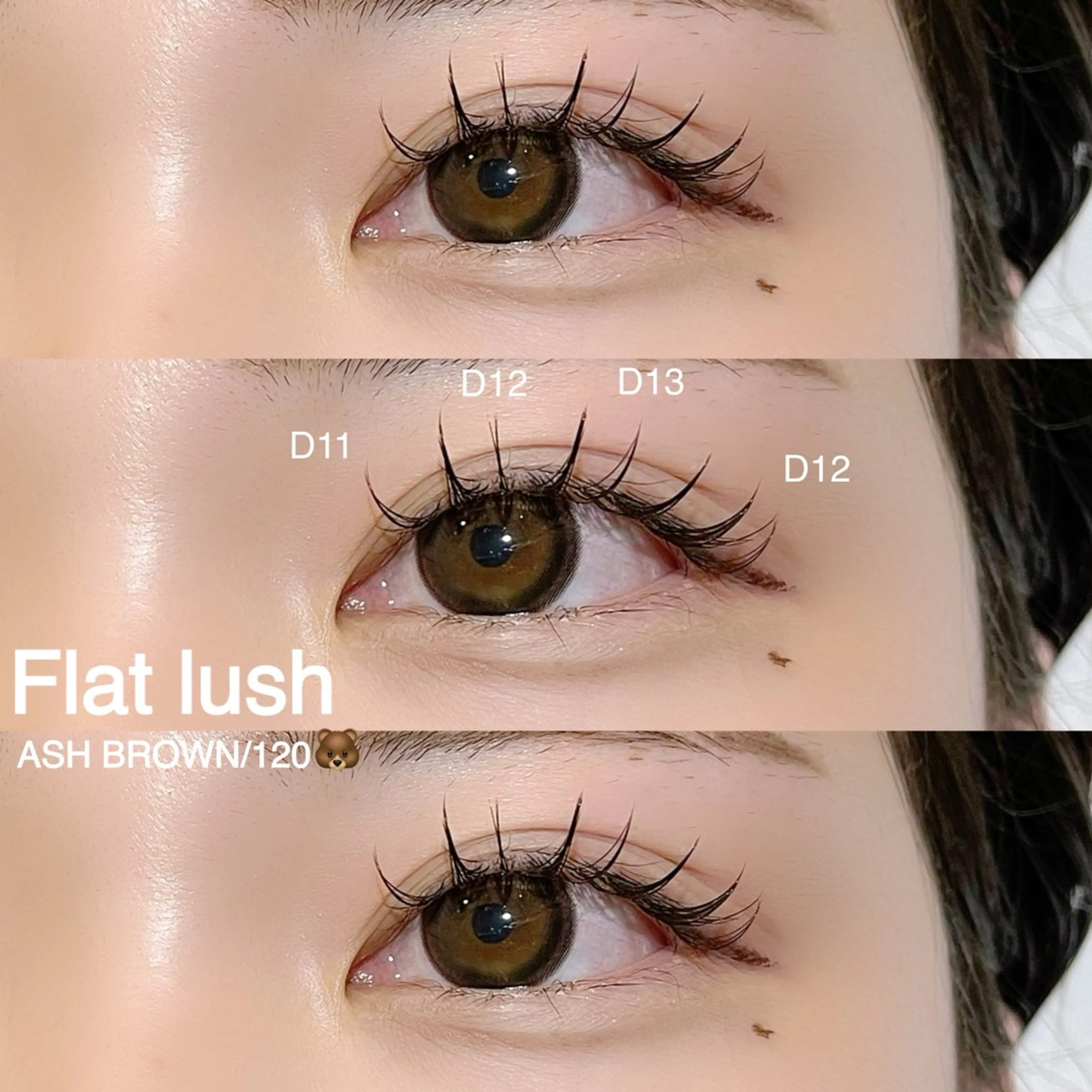 マツエク・マツパ カラーマツエク フラットラッシュ マツエク Lana by and life所属・mayu 🌷のマツエク・マツパデザイン