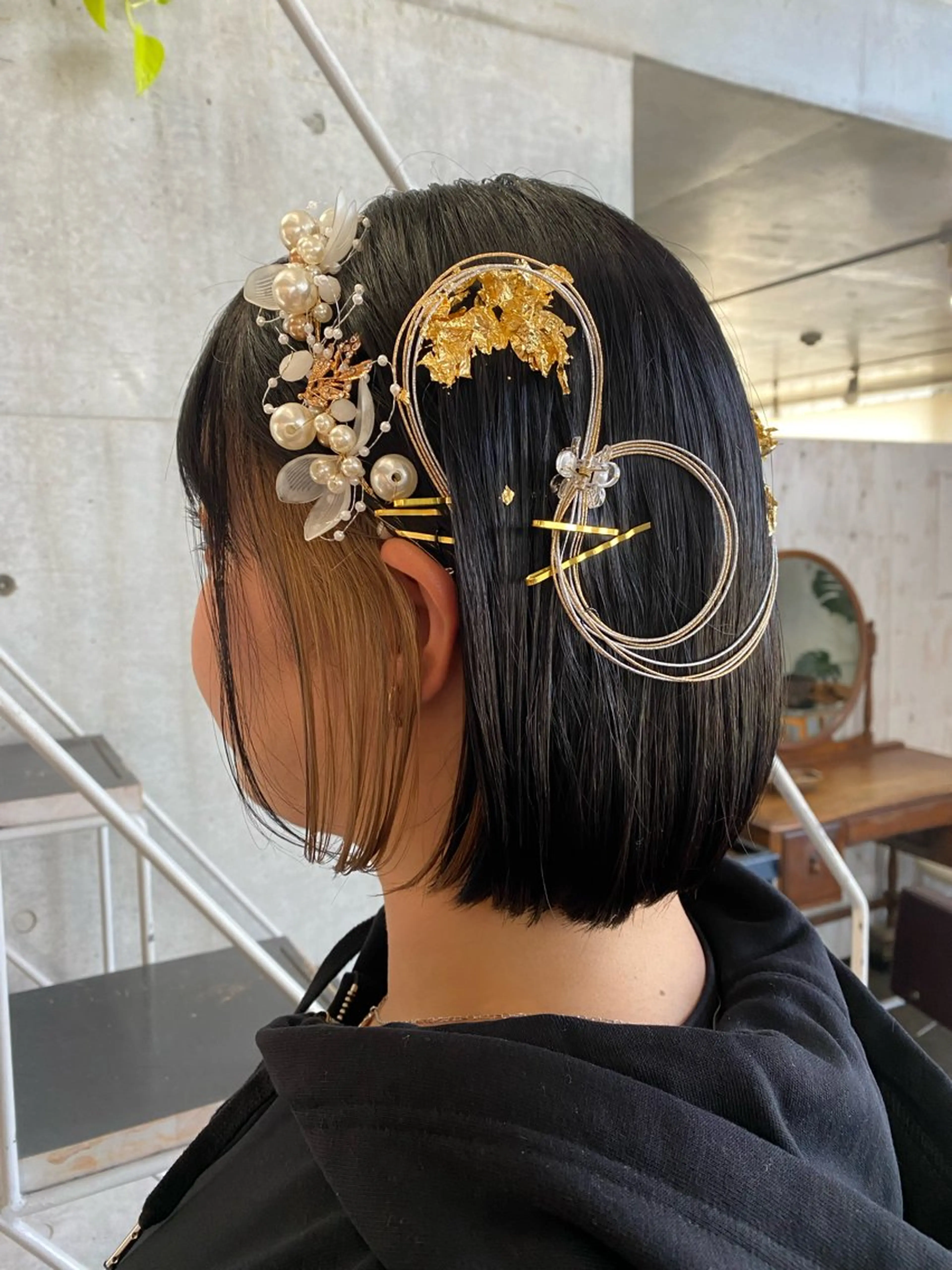 ショート ヘアセット モリモト サナのヘアスタイル