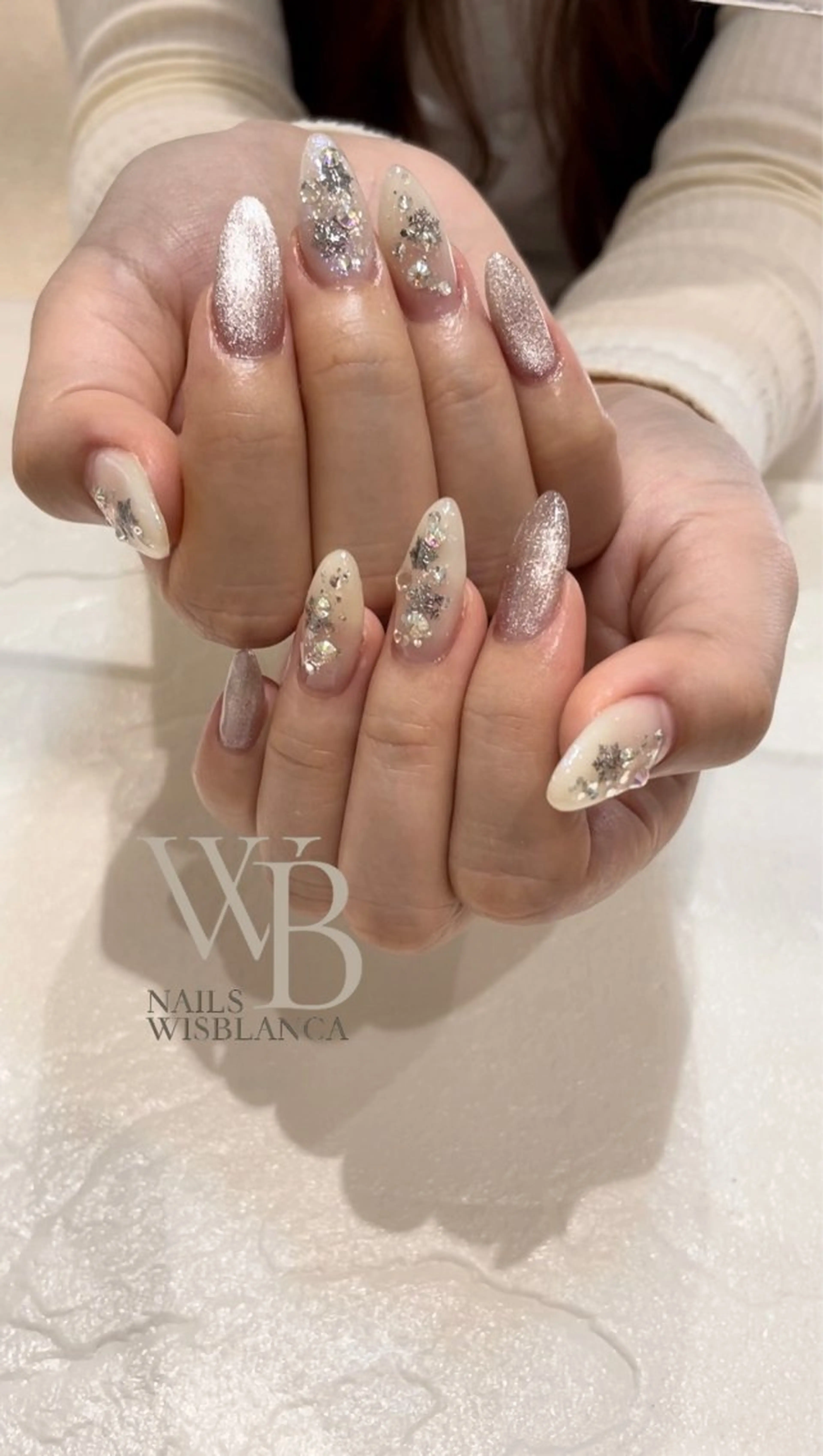ロング Nails wisBlancaのネイルデザイン