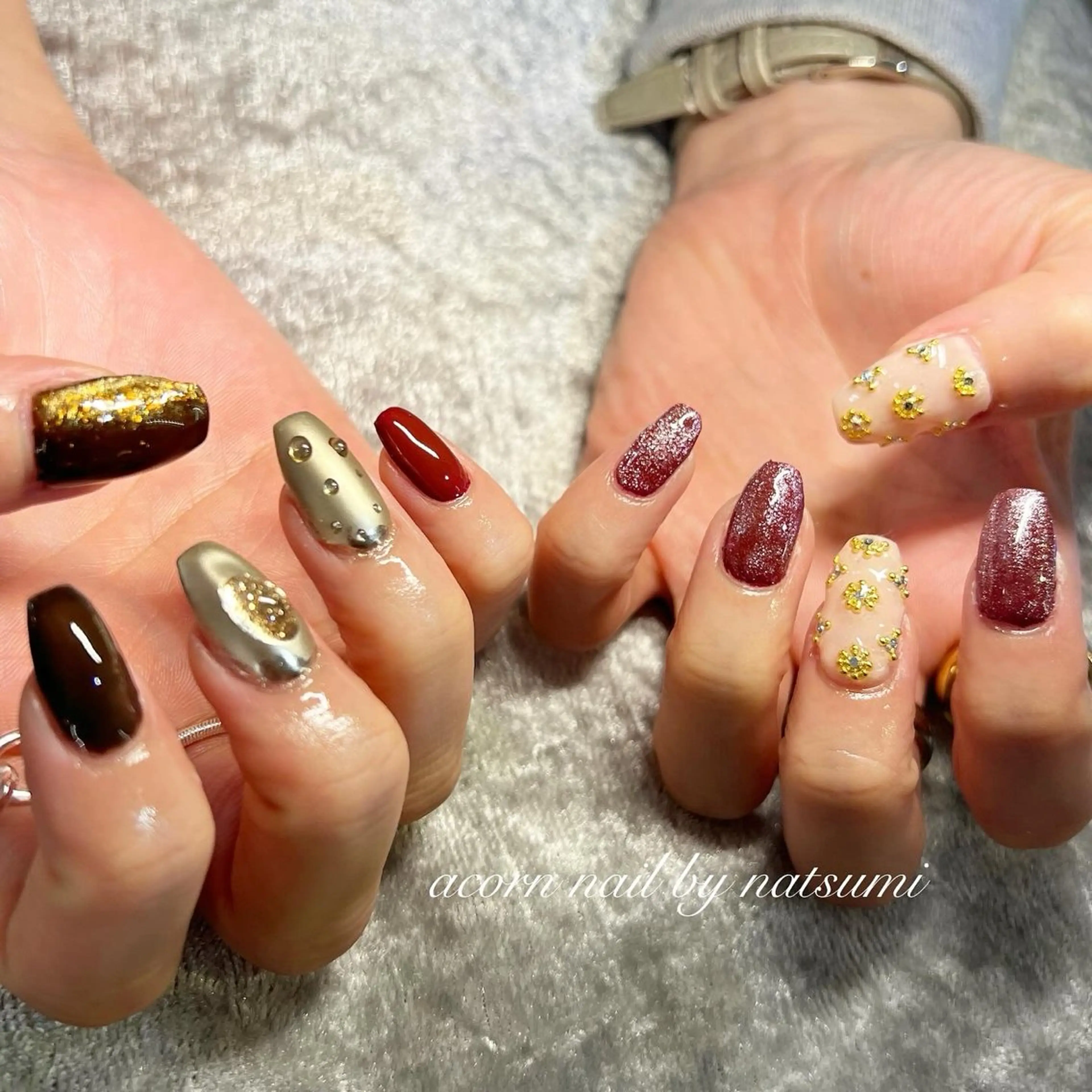 ネイル 冬ネイル クリスマス 【池袋】nuts nail　なつみのネイルデザイン