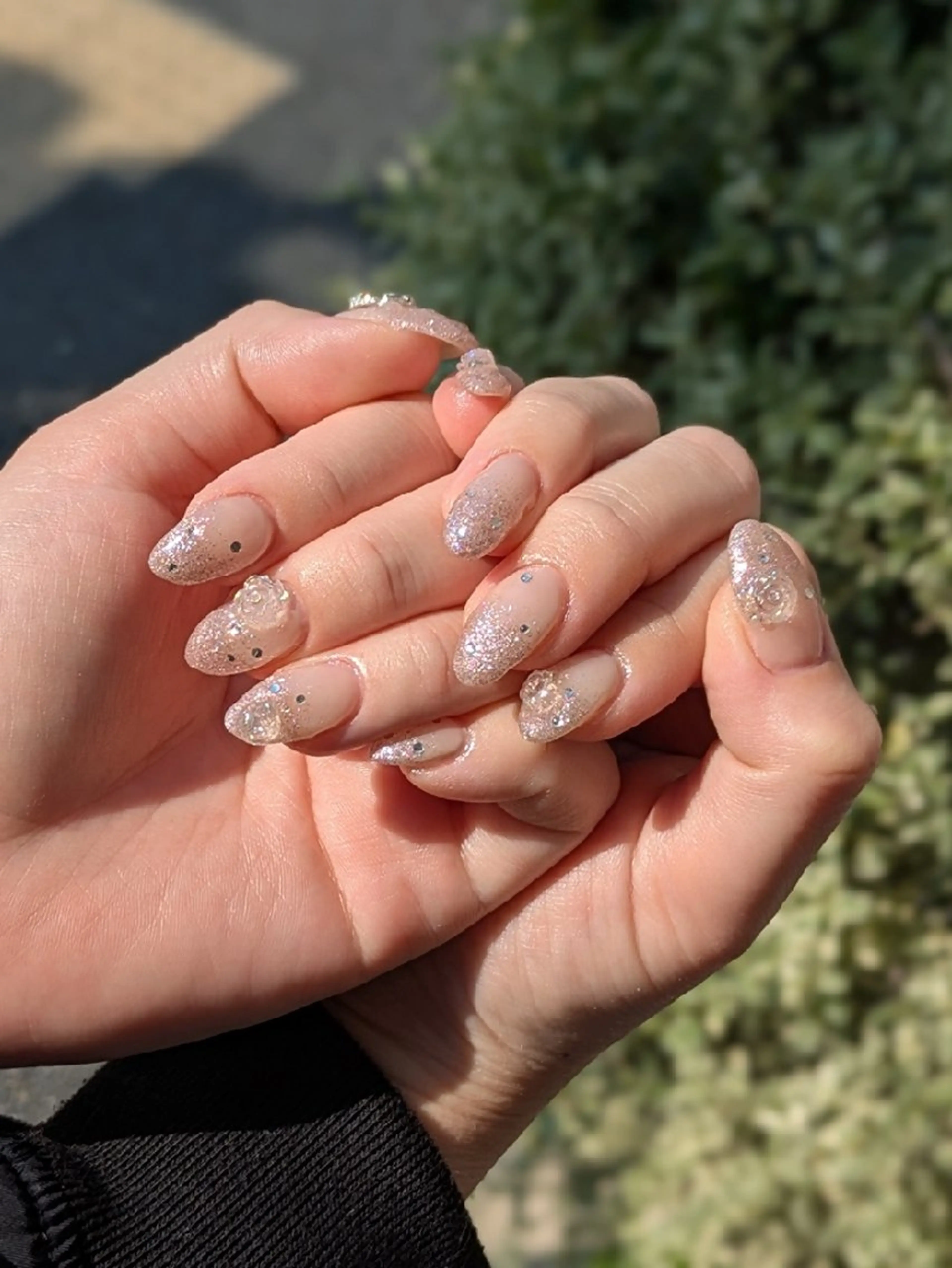 ネイル ラメ(グリッター) ラメグラデーション ハンドネイル m&pPrivate nailsalonのネイルデザイン