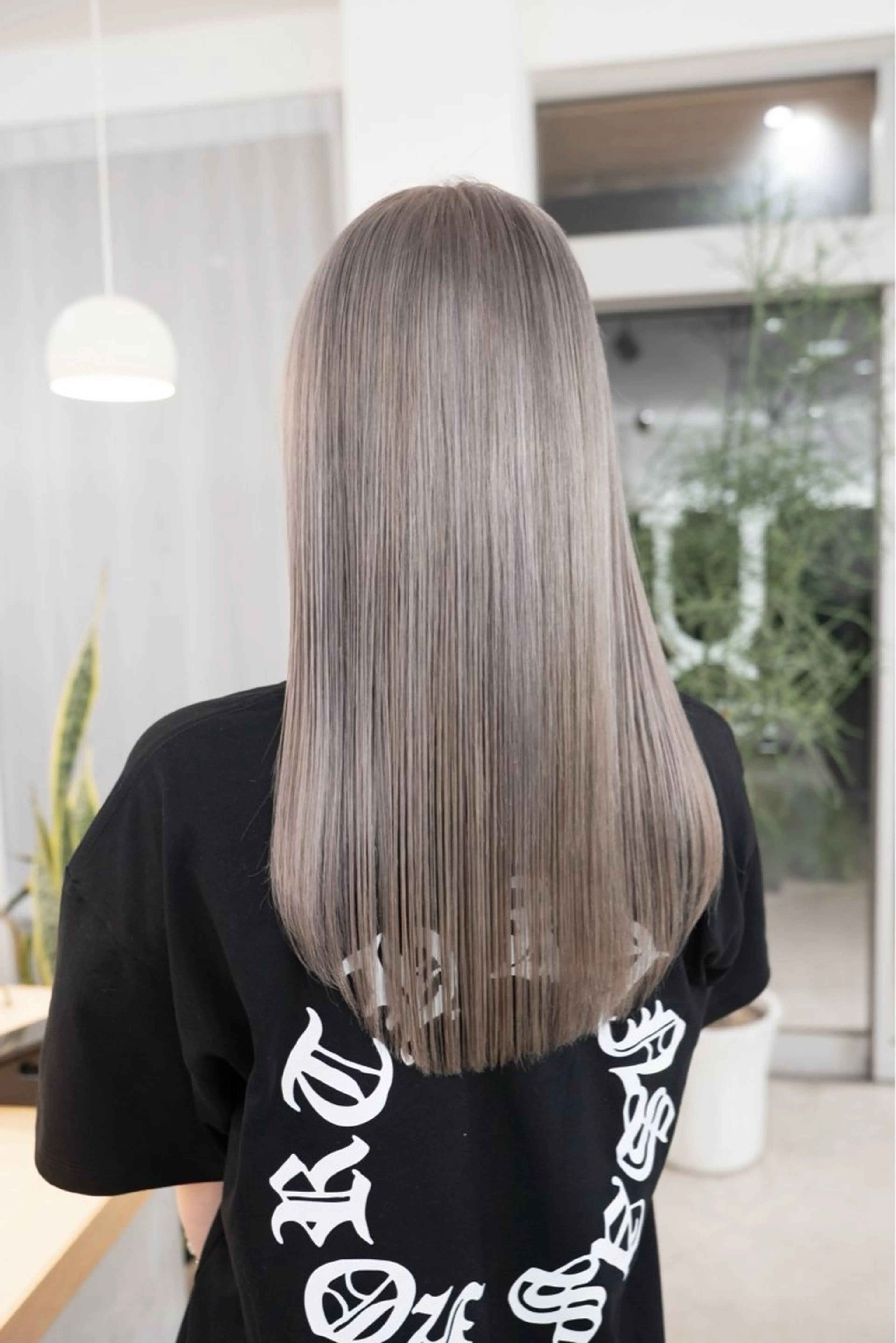 ロング カット ヘアカラー 瀬長なおみ U too e'sのヘアスタイル