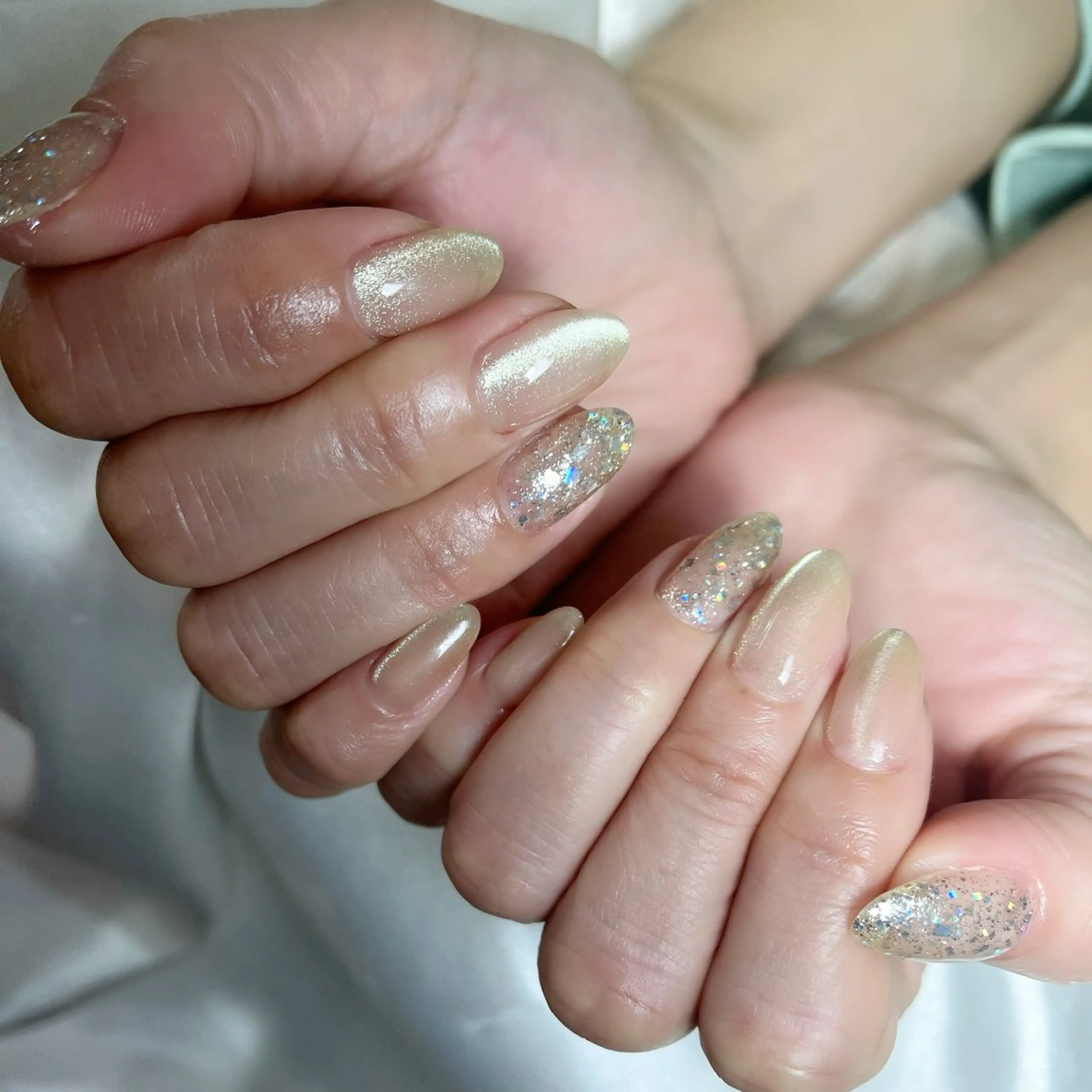 ネイル チークネイル 桜ネイル 長さ出し フットネイル ジェルネイル ハンドネイル Maika's nailのネイルデザイン