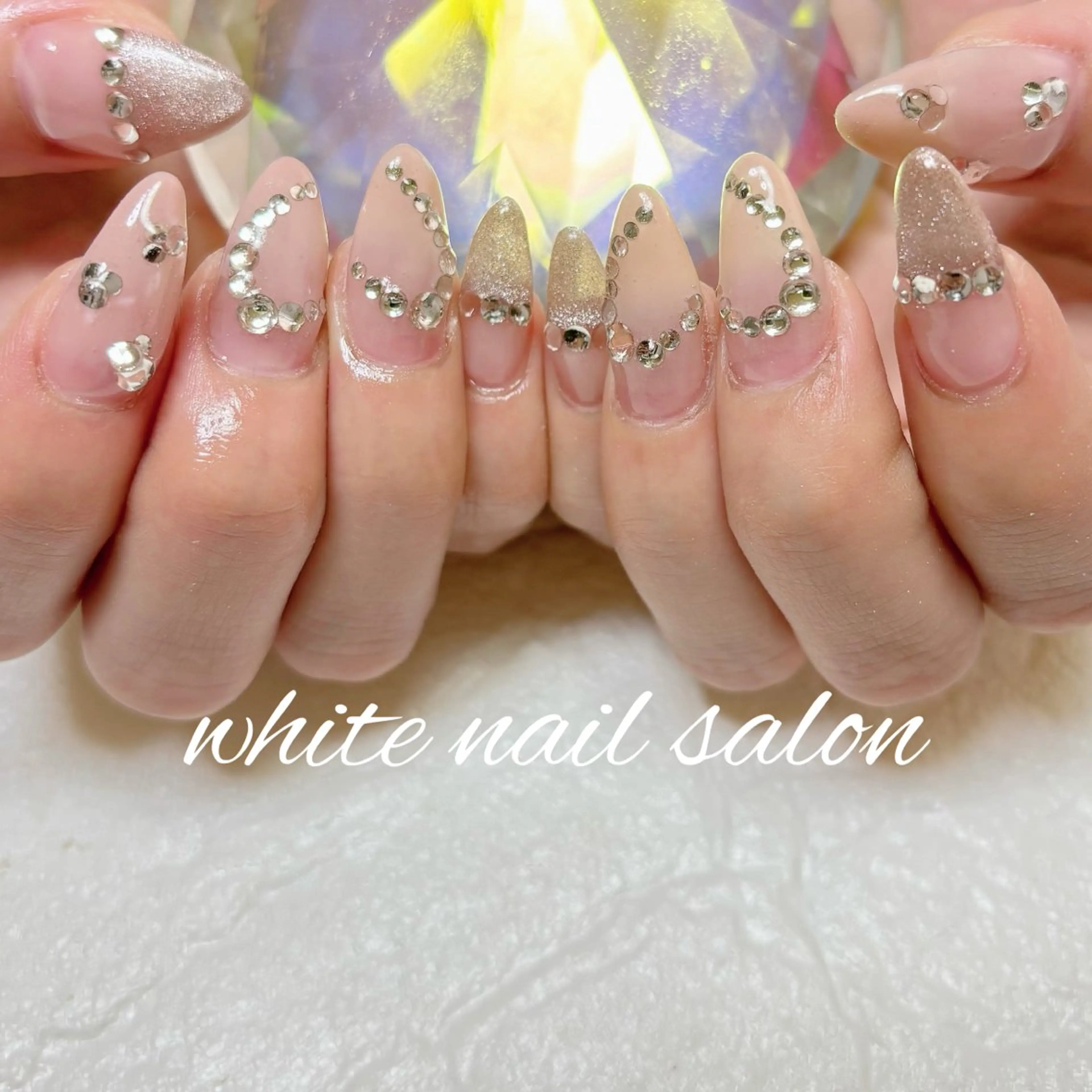 ネイル フットネイル 持ち込み ハンドネイル white nail salonのネイルデザイン