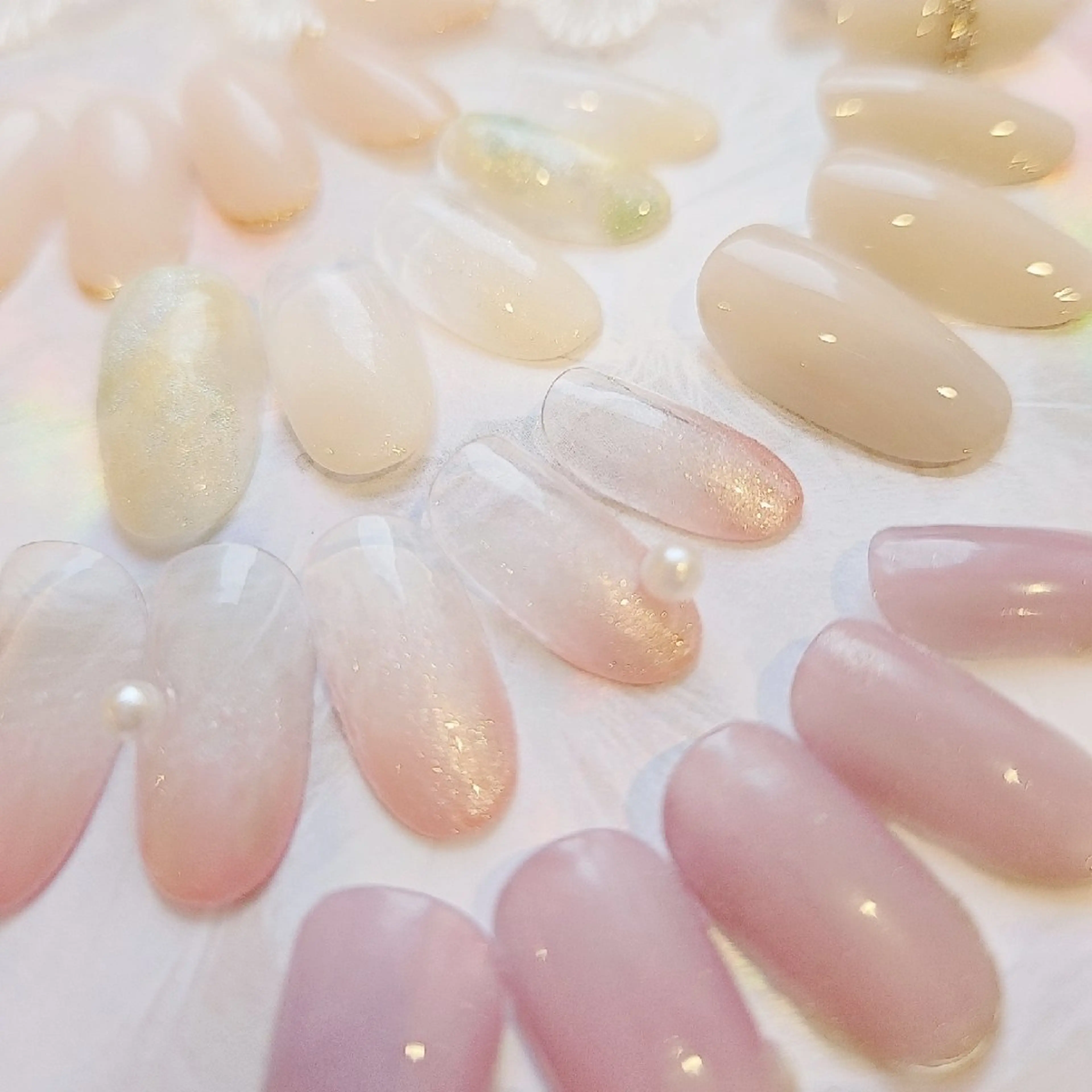 【キャンペーン対象🌟初回限定】ちゅるん🌸春のシンプルネイル【オフ代無料✨選べる5種】の写真