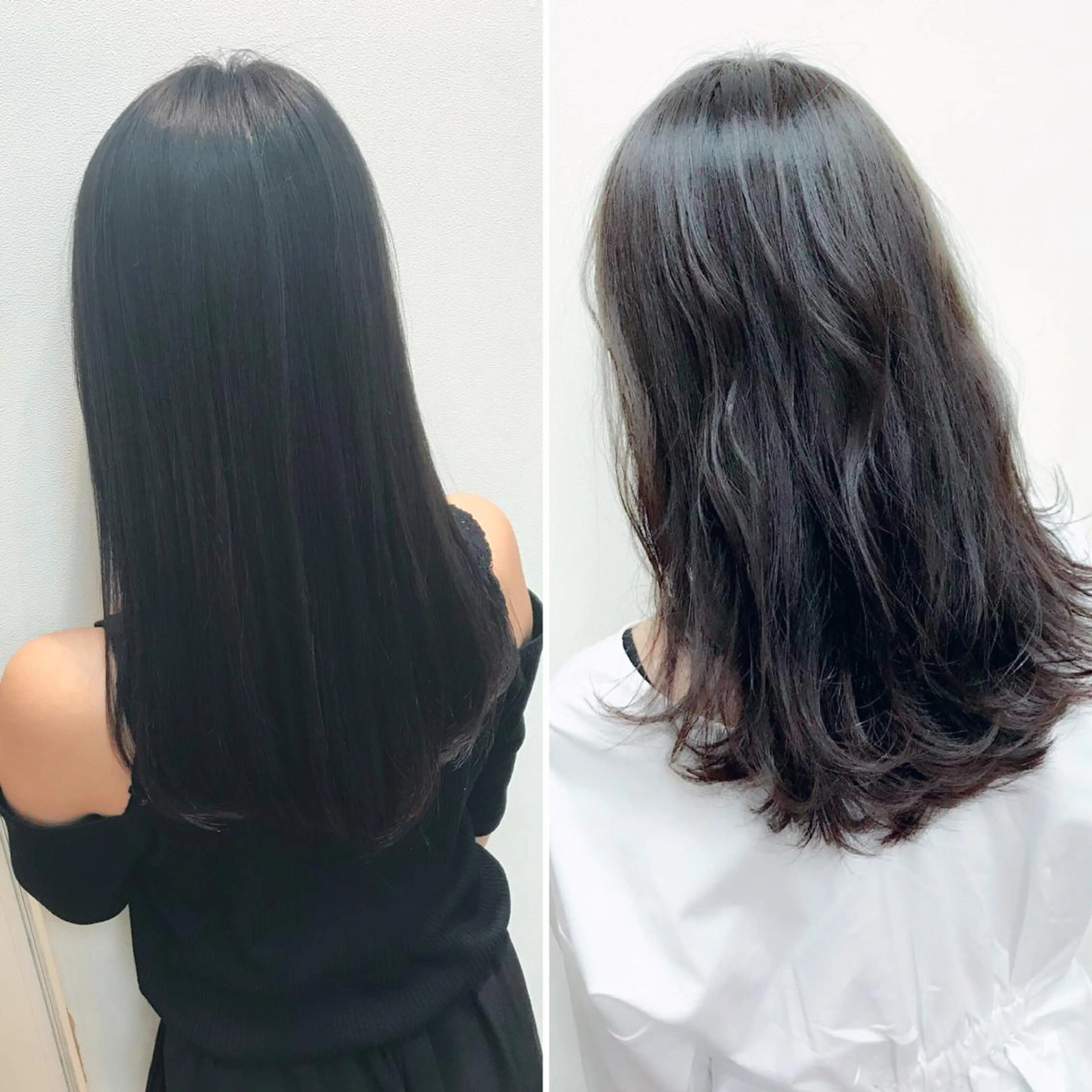 セミロング カラー アッシュ 黒髪 グレージュ カット ヘアカラー トリートメント 田室 和幸のヘアスタイル