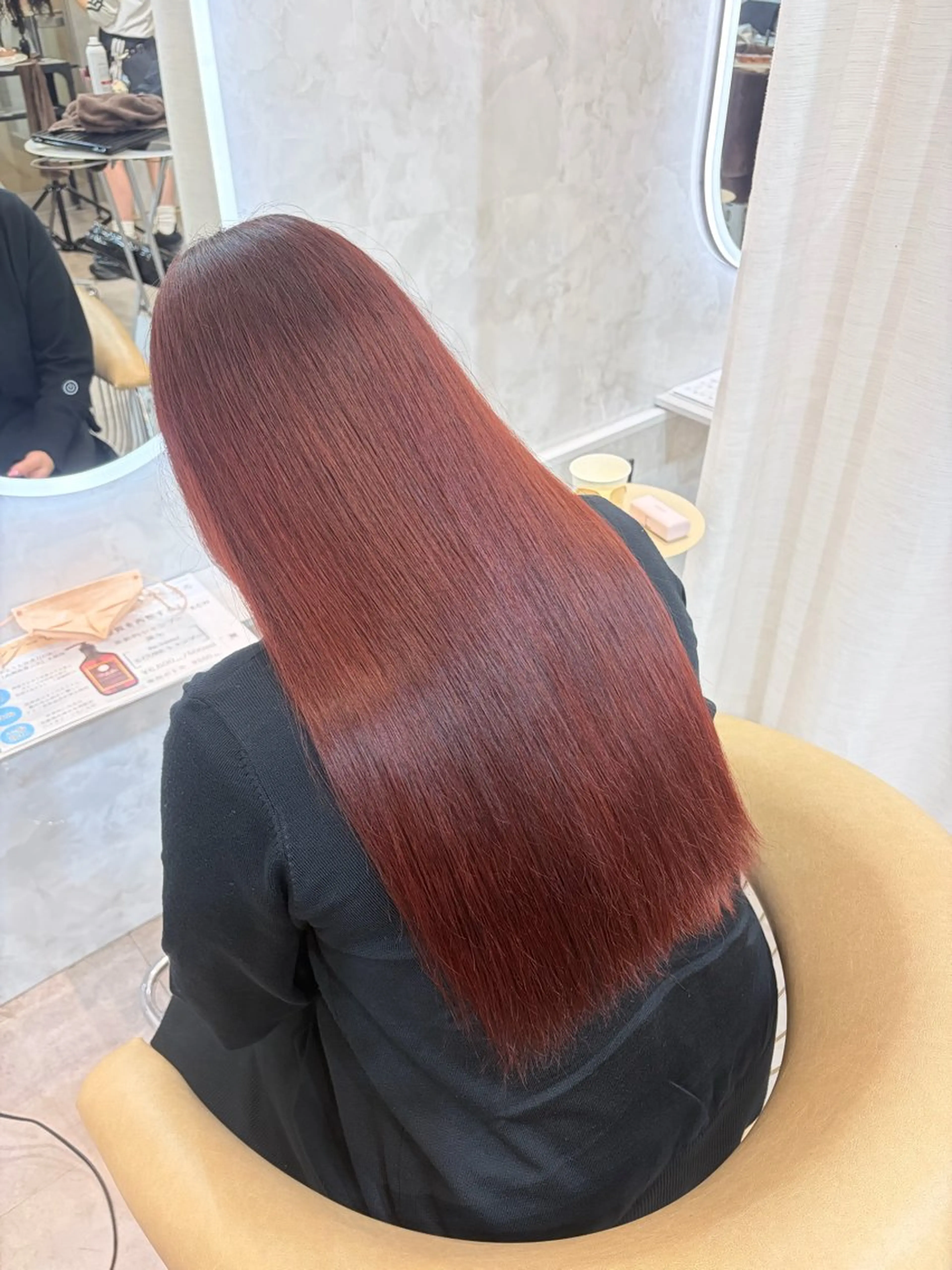 ロング カラー 畑中 夢のヘアスタイル