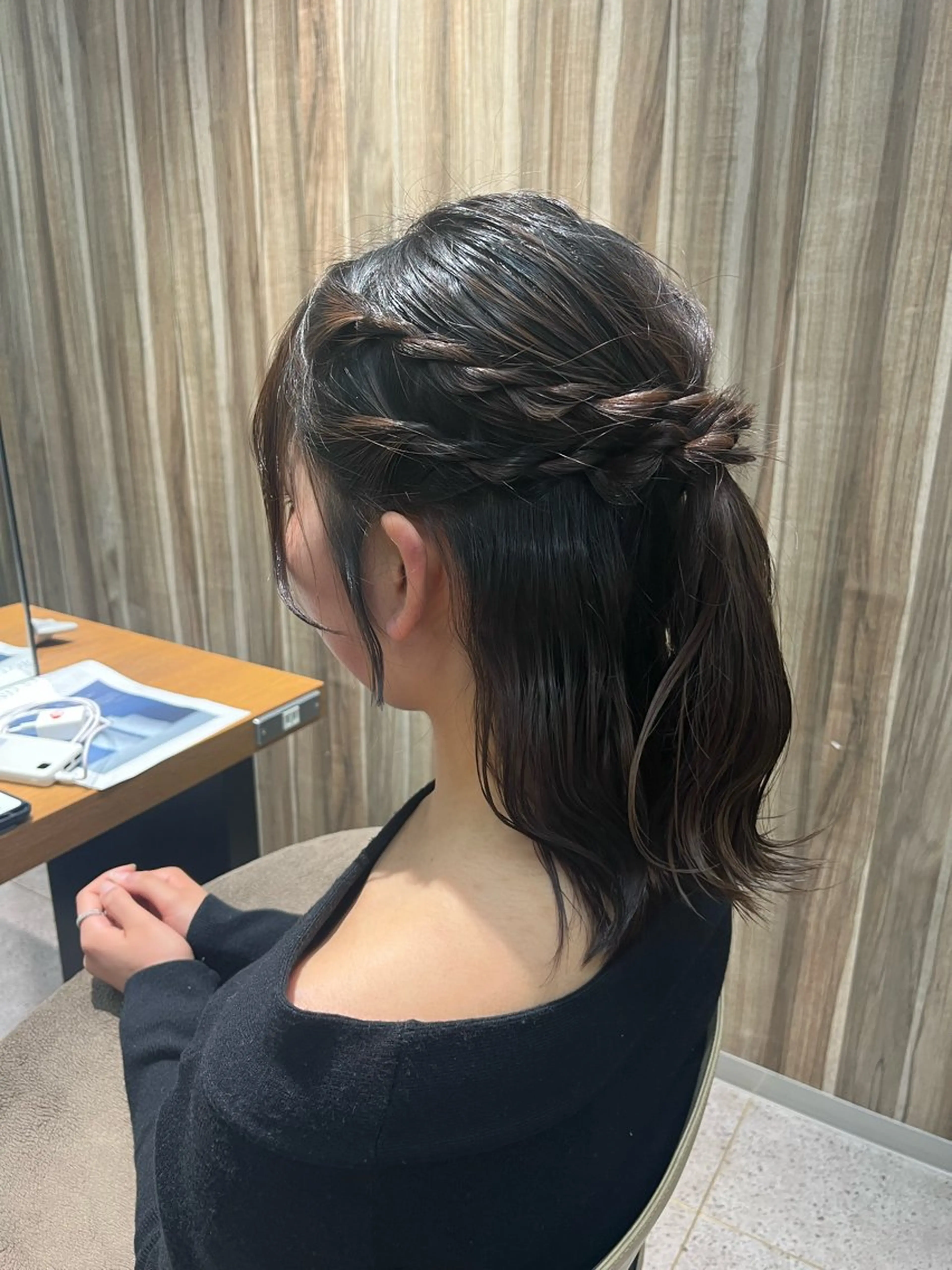 ミディアム ヘアアレンジ U24⭐️ミニモ学割 ／浅野未来🌼.*のヘアスタイル