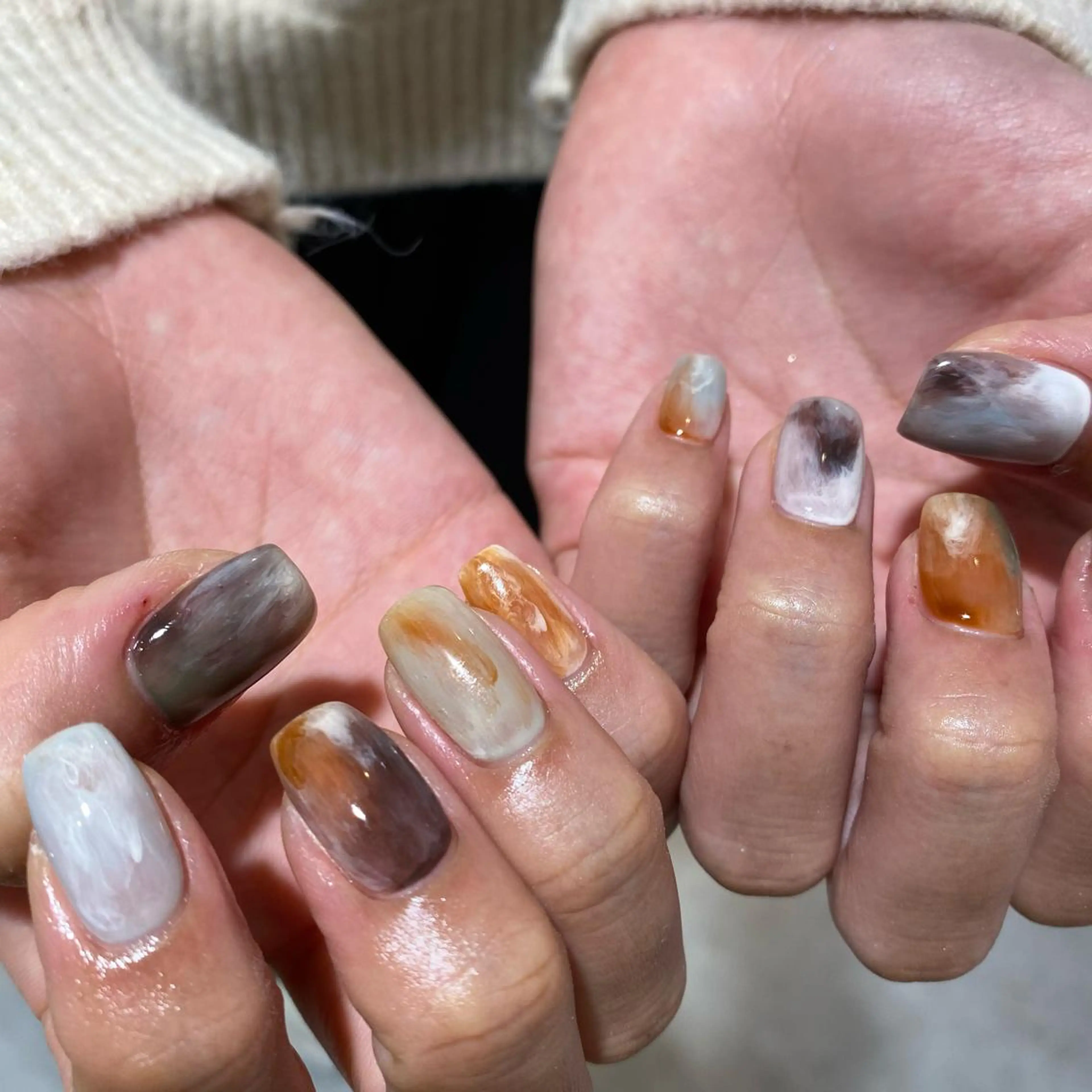 ネイル ハンドネイル Trico Antique所属・岩本 杏のネイルデザイン