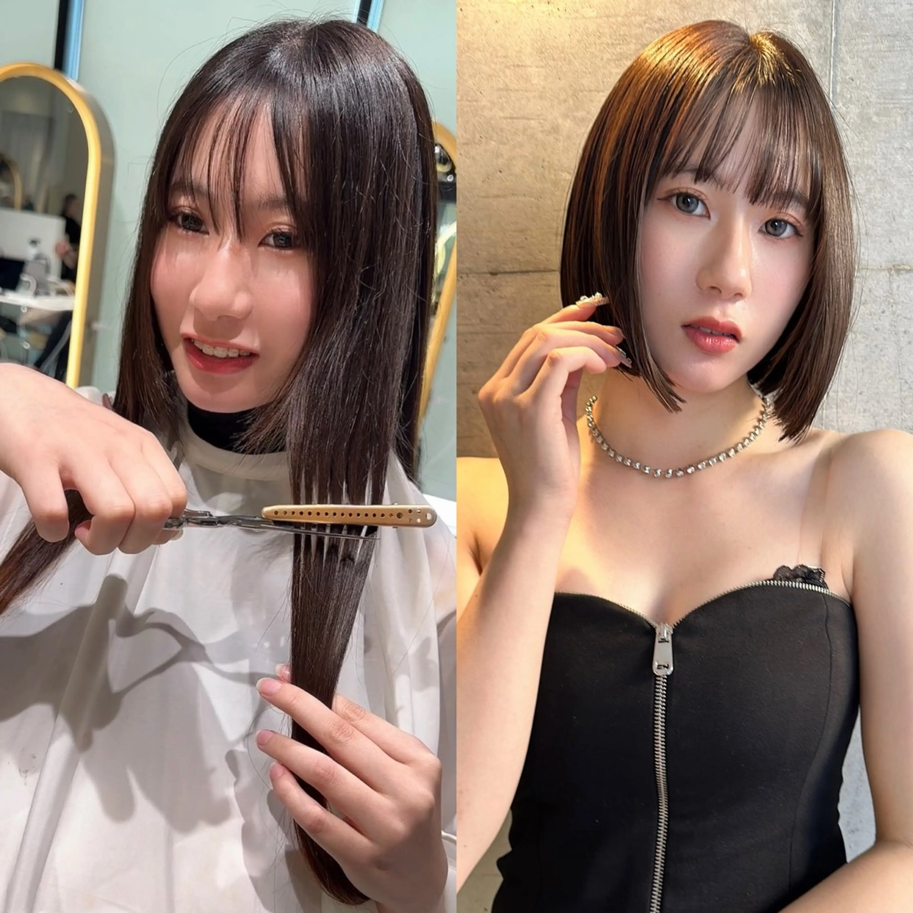ミディアム カット 縮毛矯正 トリートメント ✨髪質改善特化✨副 店長椎葉信乃介のヘアスタイル