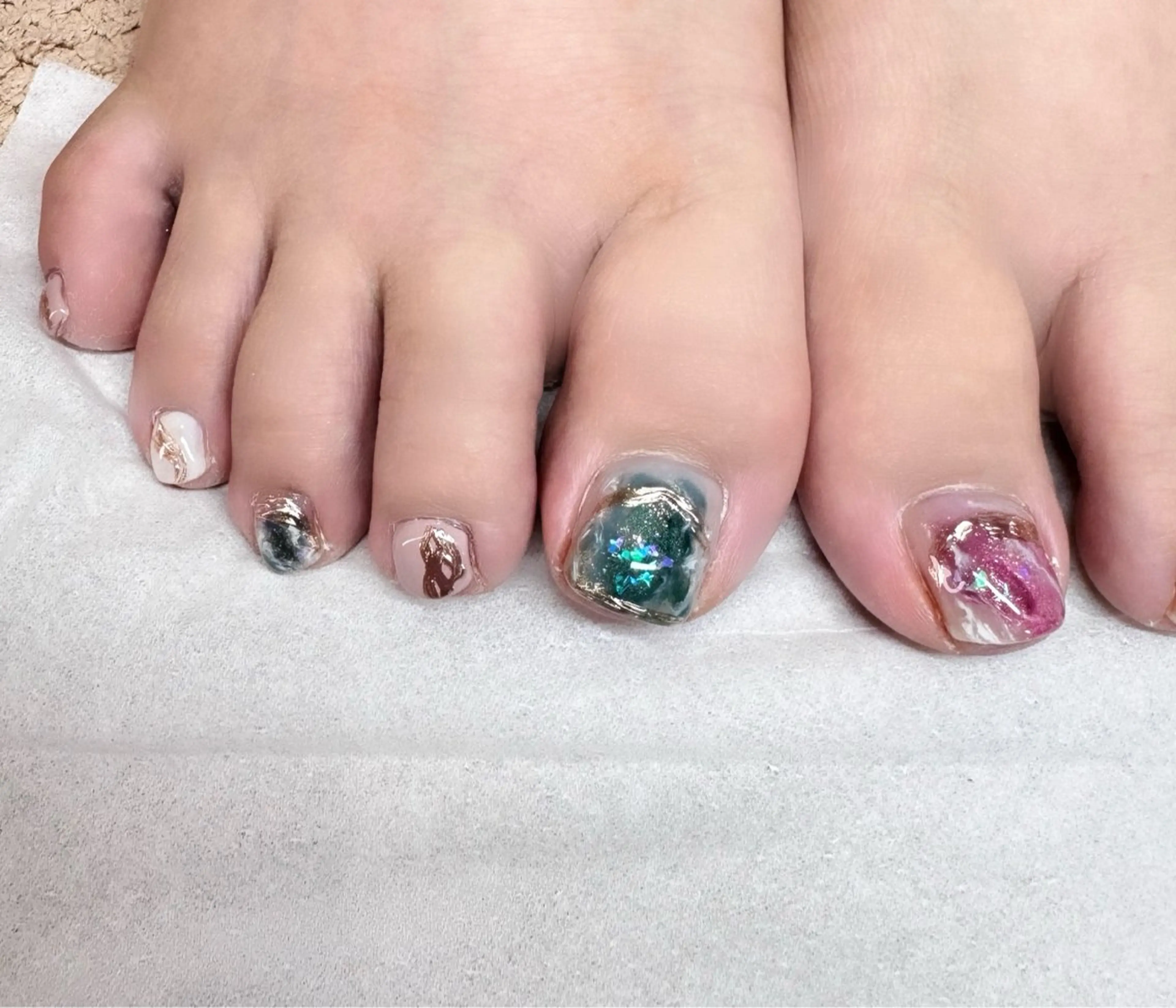 ネイル 持ち込み フットネイル 𝓝𝓪𝓲𝓻 𝓝𝓪𝓲𝓵のネイルデザイン