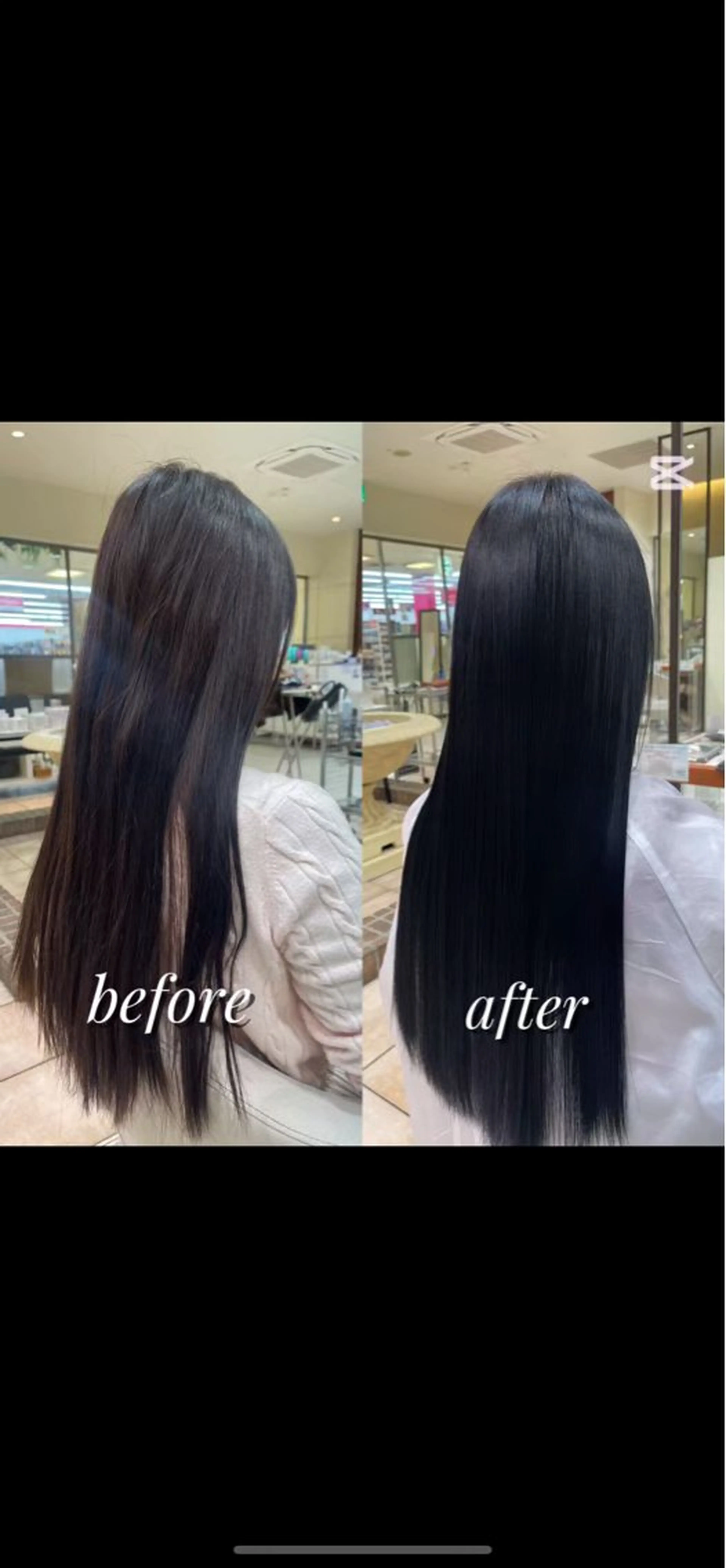 ロング 髪質改善 カット 縮毛矯正 トリートメント カネヒラ リョウスケのヘアスタイル