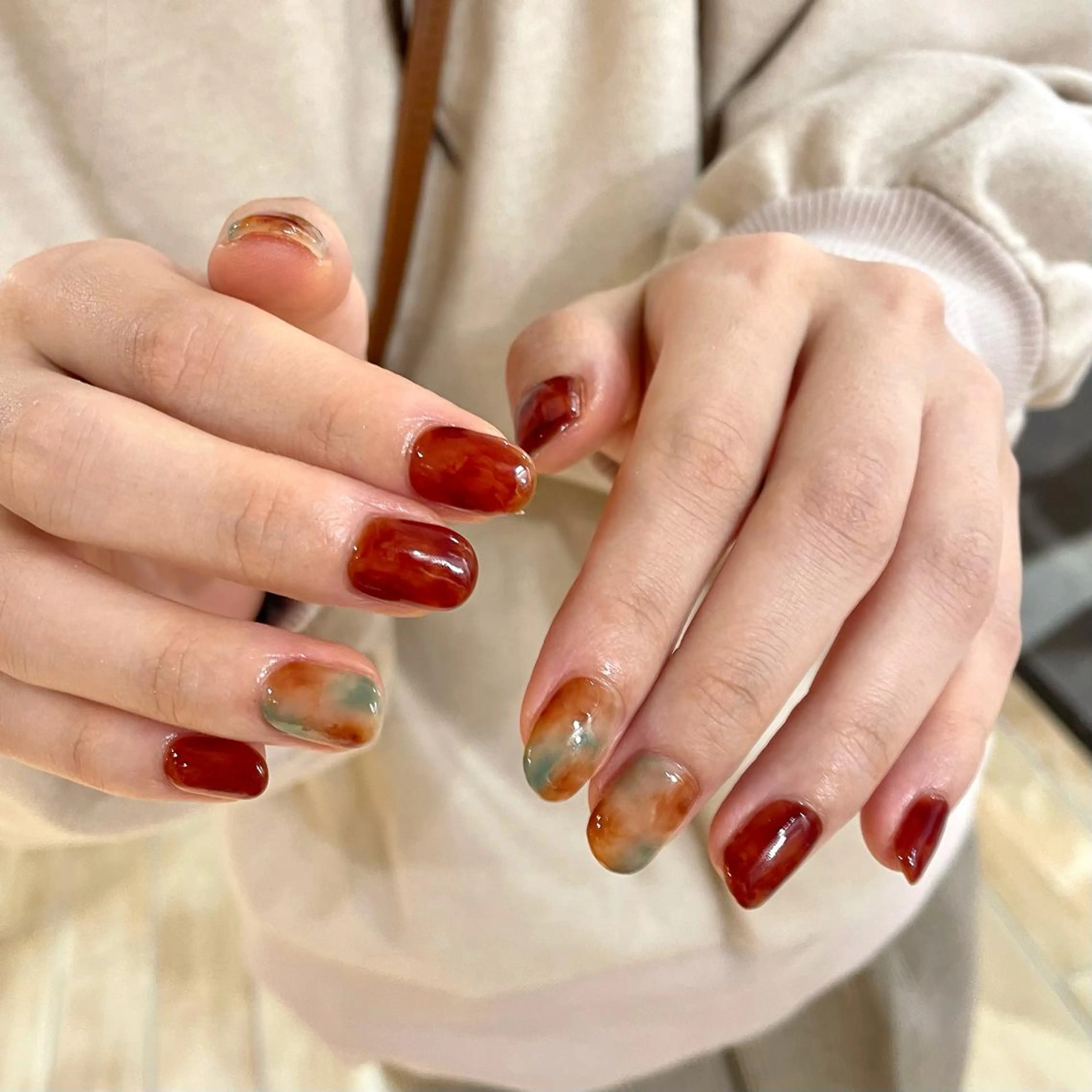 ネイル ハンドネイル 新井 ひなののネイルデザイン