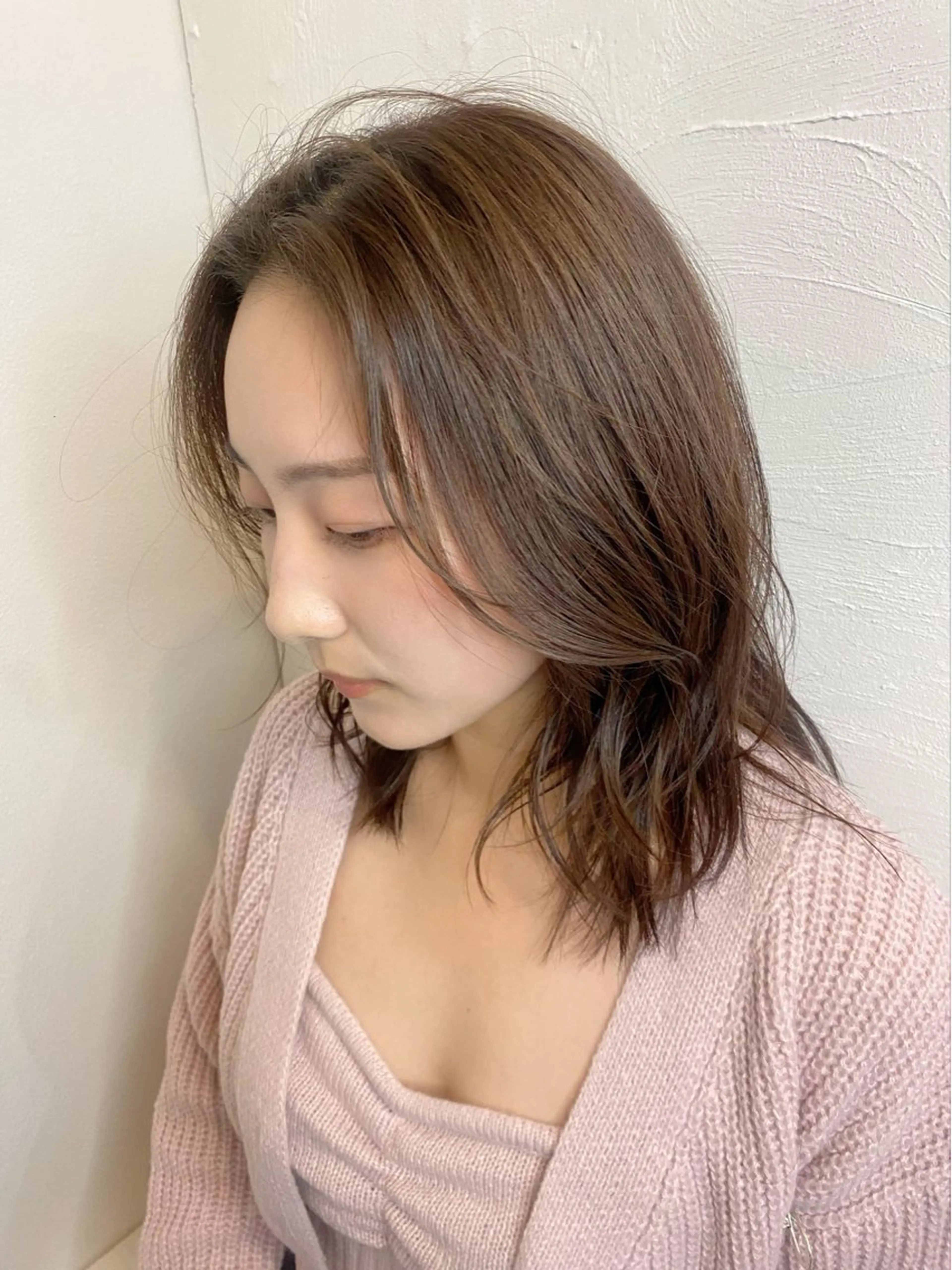 ミディアム カット ヘアカラー トリートメント 山本 芳喜のヘアスタイル