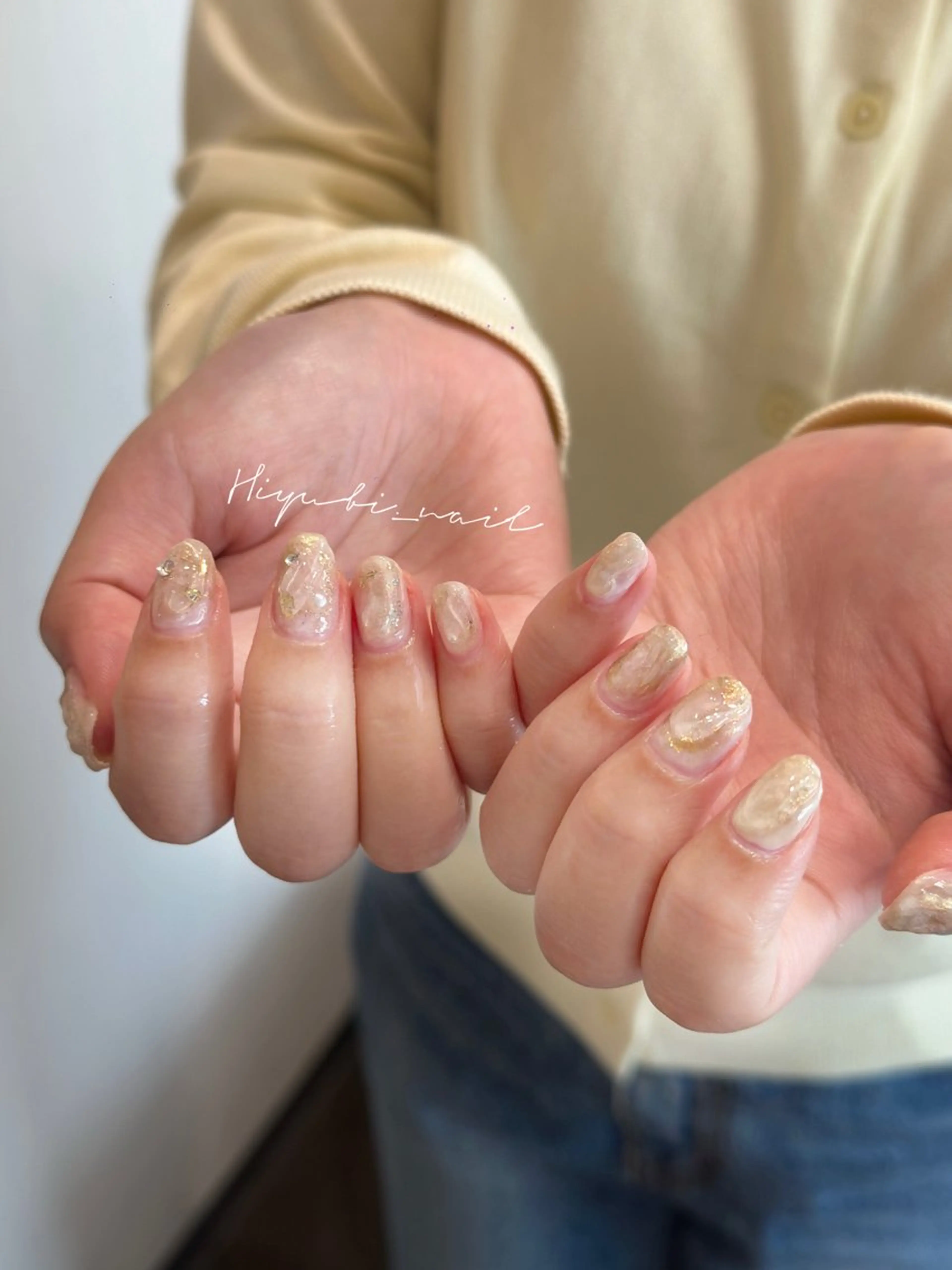 ネイル ハンドネイル 🎀 Hiyubi._.nail 🫧所属・🎀フェイ フェイ🫧💗のネイルデザイン