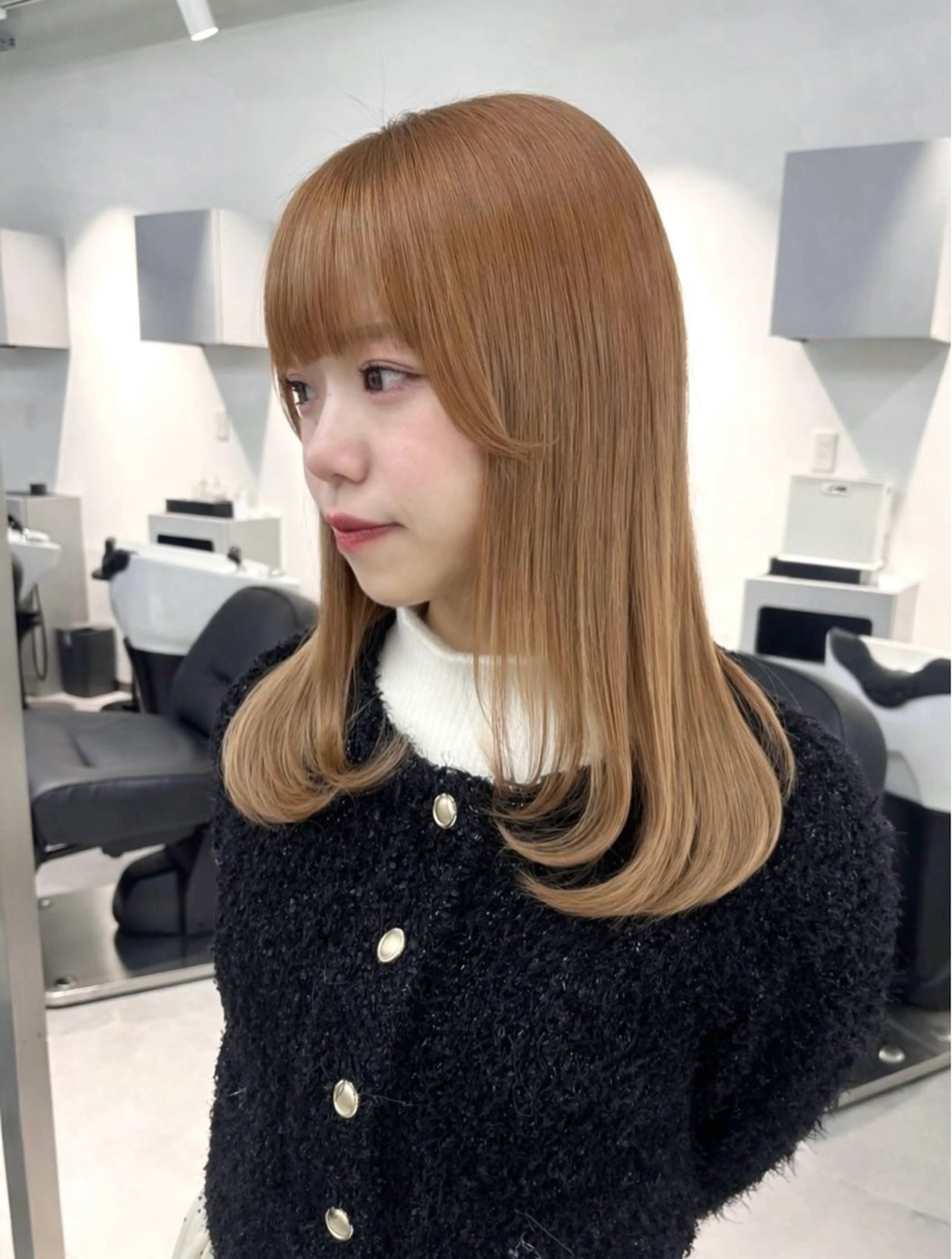 ミディアム 𝗺𝗶𝗸𝘂♡ 似合わせ🎀のヘアスタイル