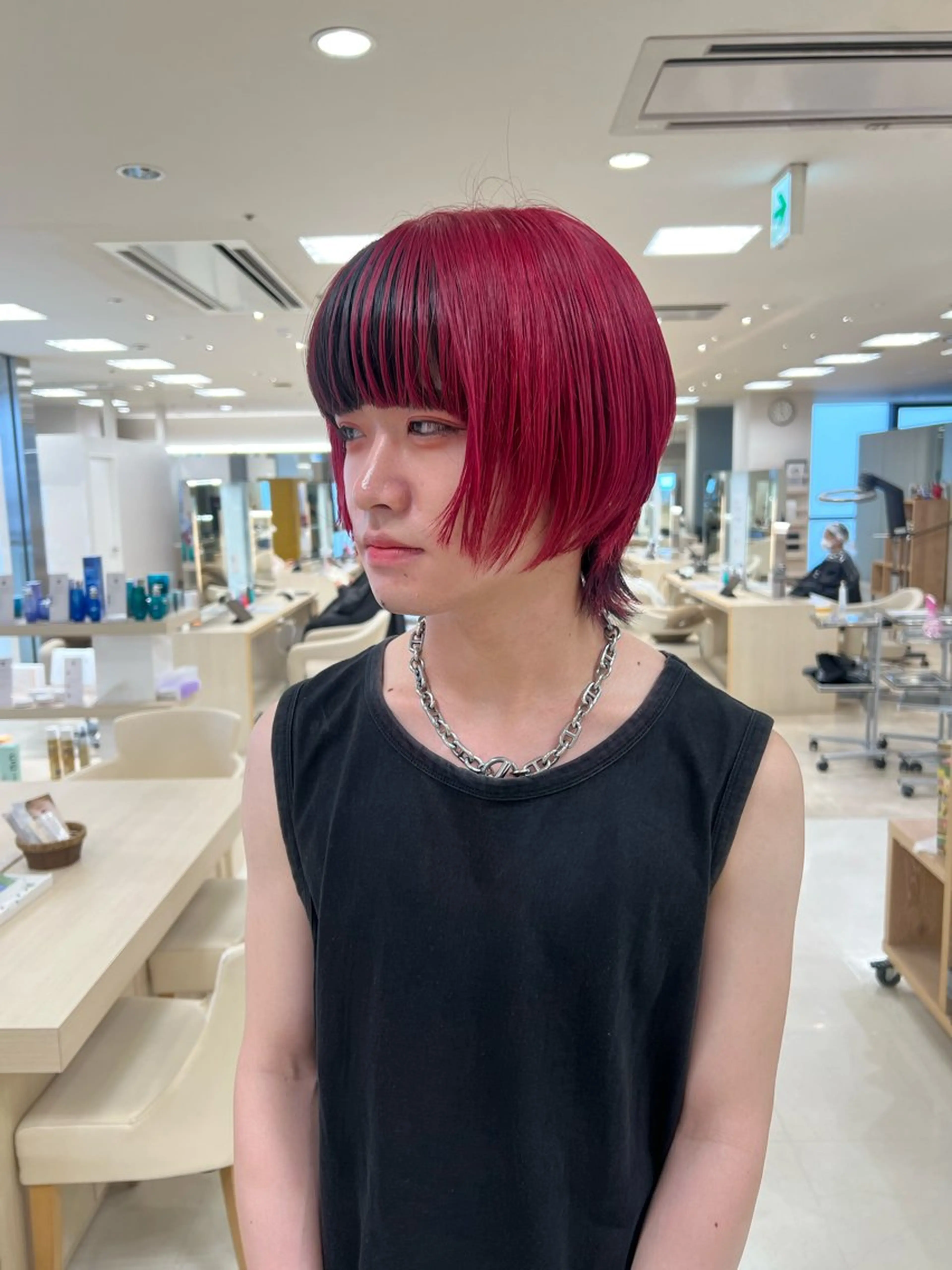 ショート カラー メンズ ヘアカラー トリートメント ヘアセット ハイトーン/ウルフ /レイヤー/坂野幸伸のヘアスタイル