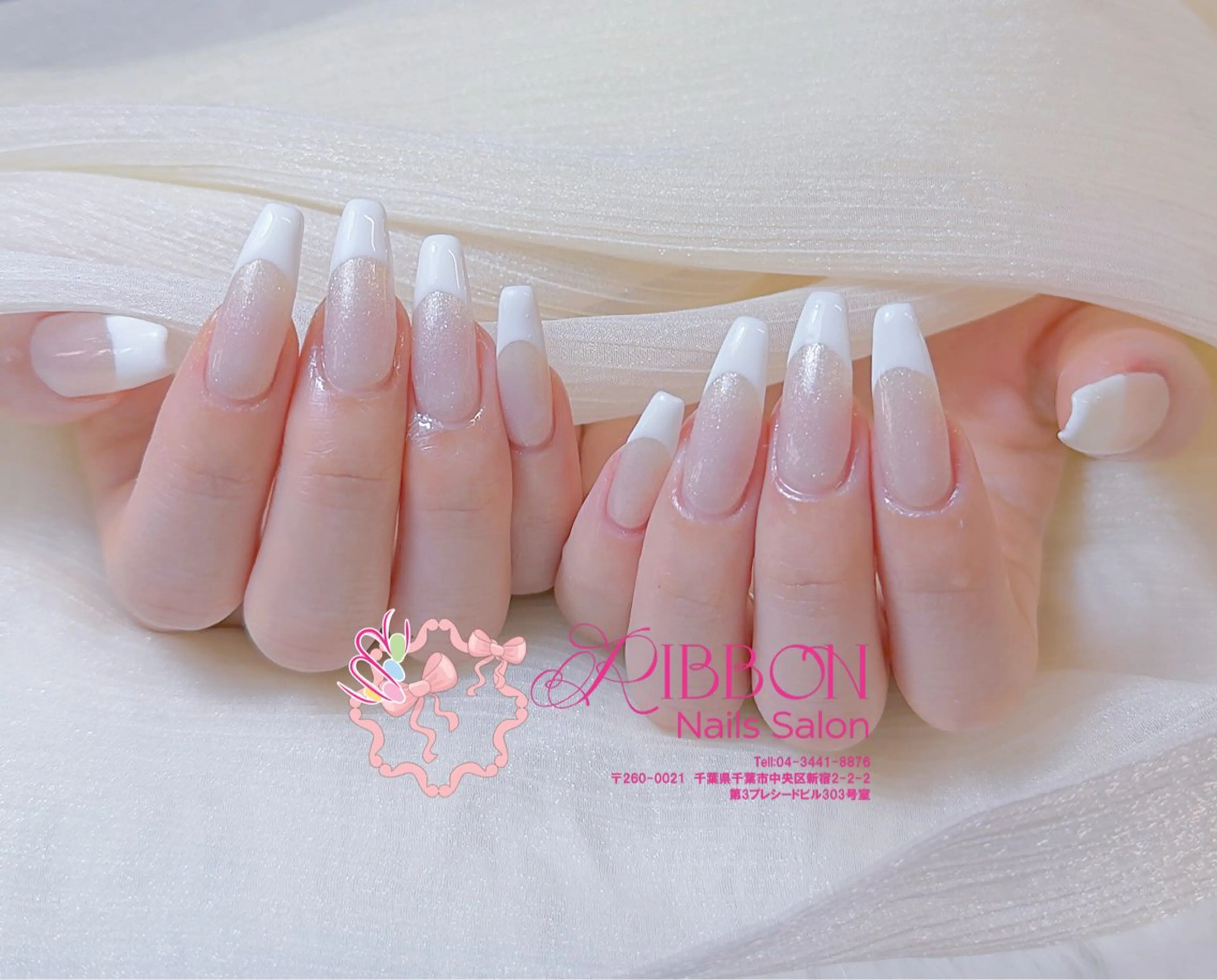 ネイル チークネイル フットネイル フレンチネイル グラデーション 韓国ネイル ハンドネイル Ribbonnail salonのネイルデザイン