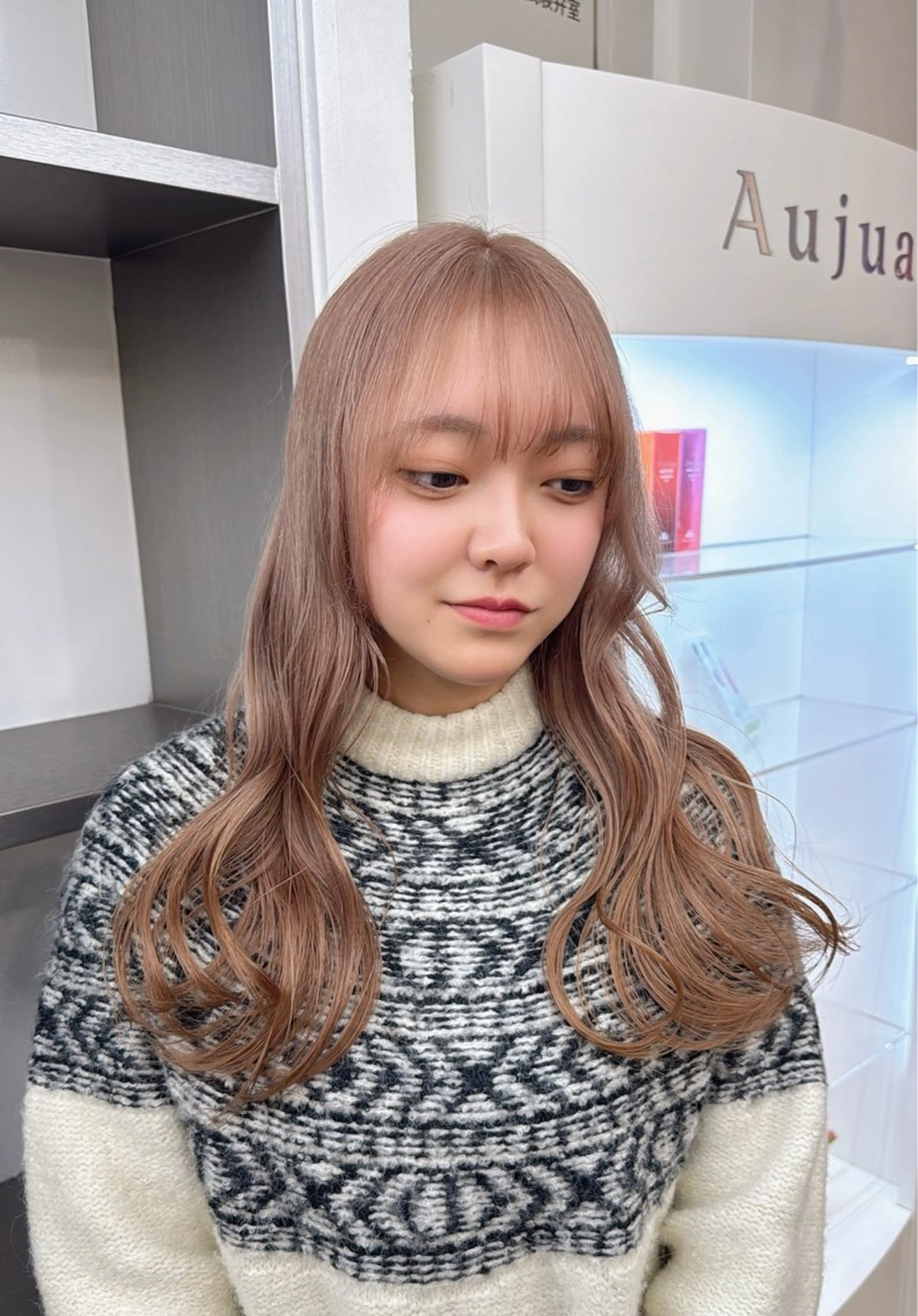 ロング カラー カット ヘアカラー トリートメント ザクザクレイヤー 🍀/ブリーチ/小田のヘアスタイル