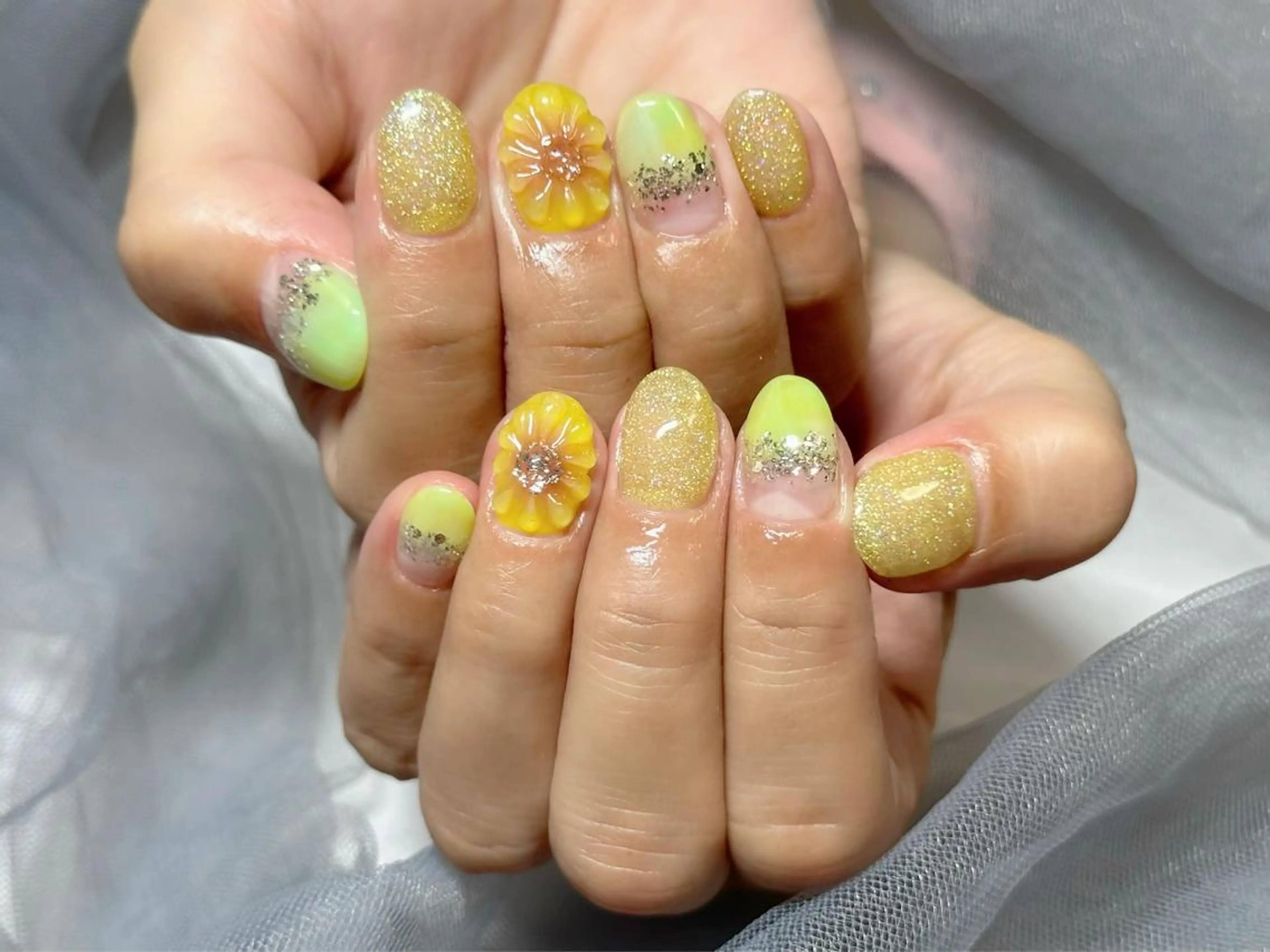 ネイル ぷっくりネイル ハンドネイル Nail Salon KURELLYのネイルデザイン