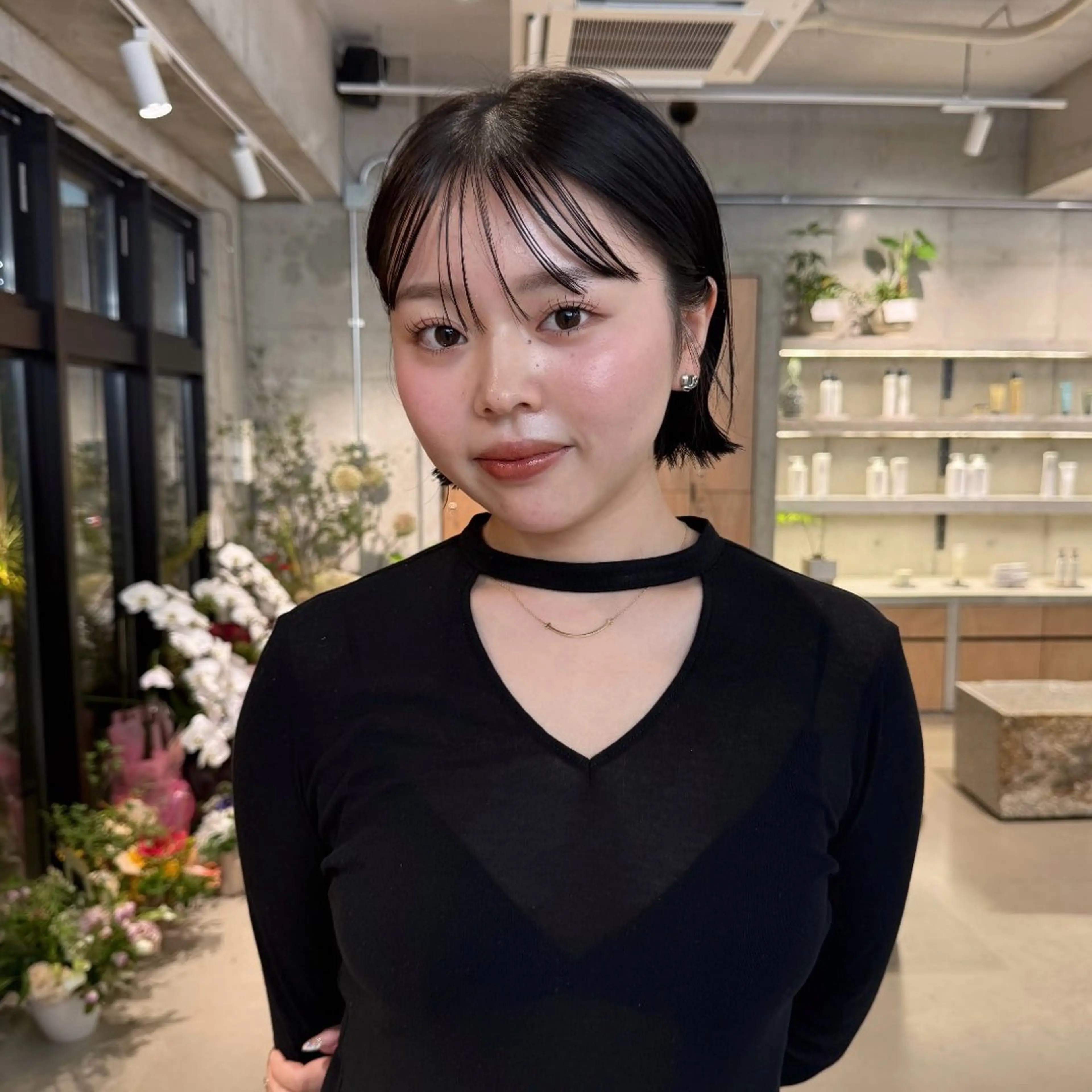 カラー 平野 美羽 /ボブカットモデルのヘアスタイル