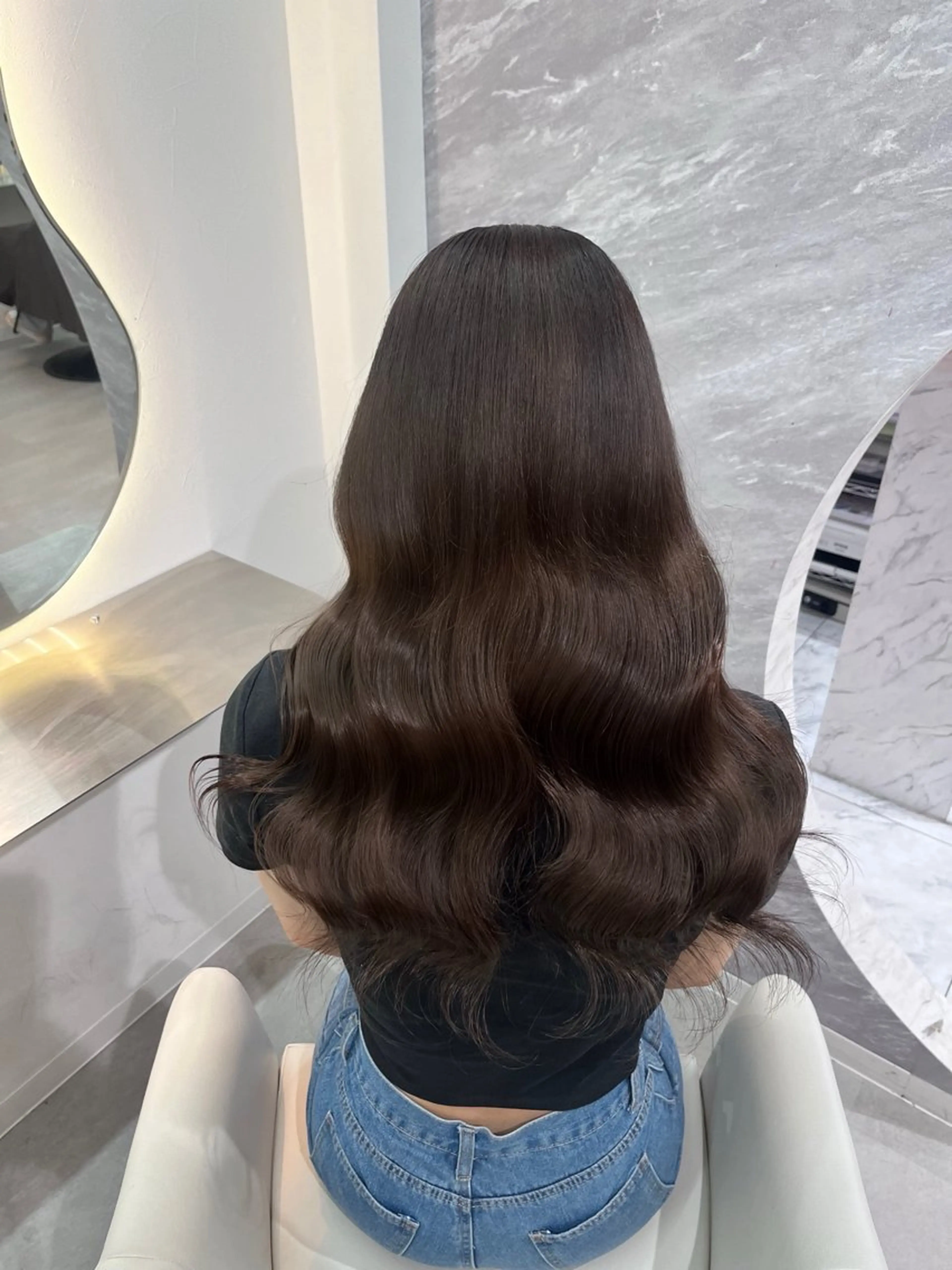 ロング ヘアセット 艶感ハイトーン/ 池袋/mei🩶のヘアスタイル