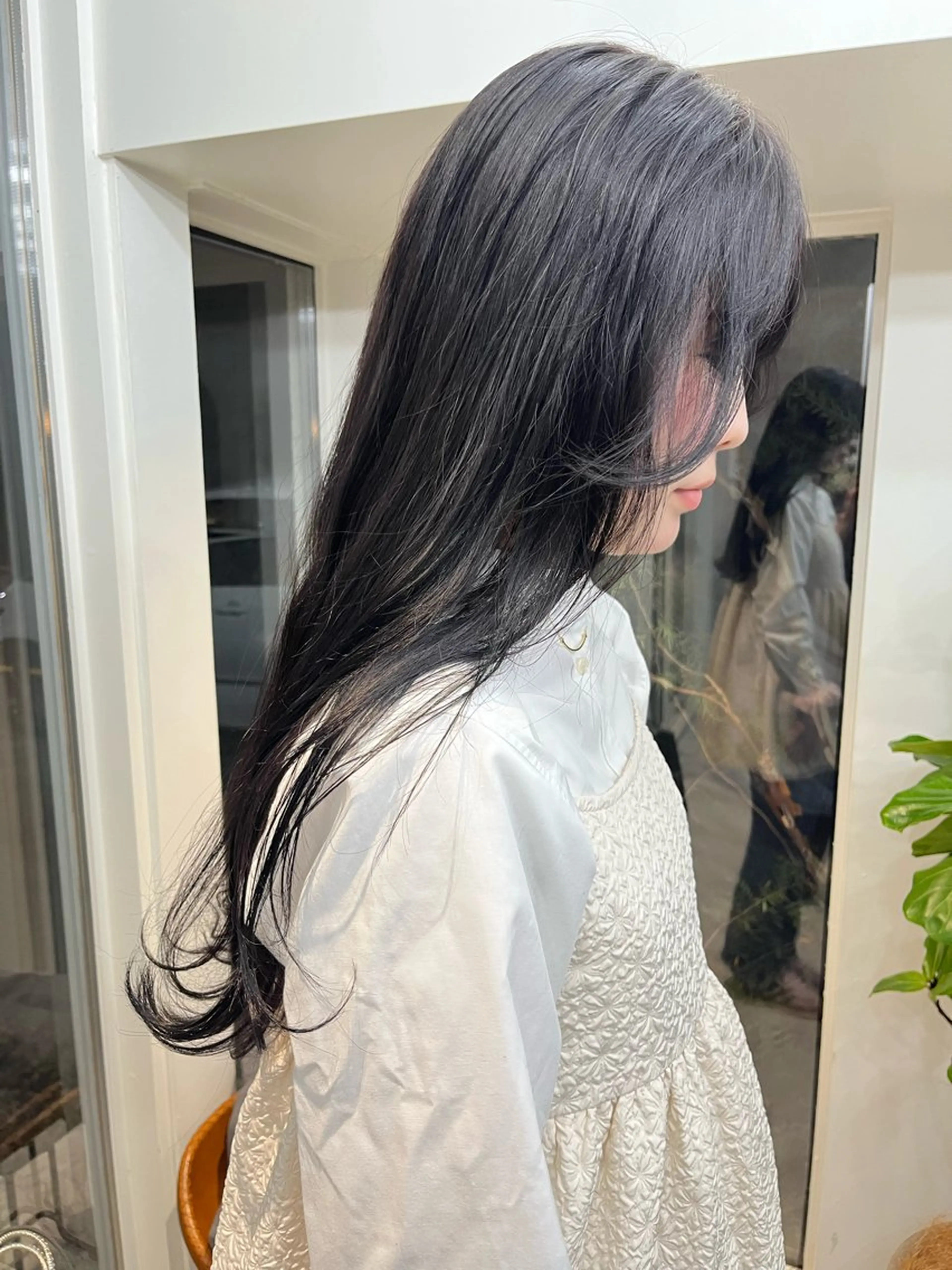 ロング カラー ヘアカラー トリートメント ブリーチなしWカラー /赤み消し/トモキのヘアスタイル