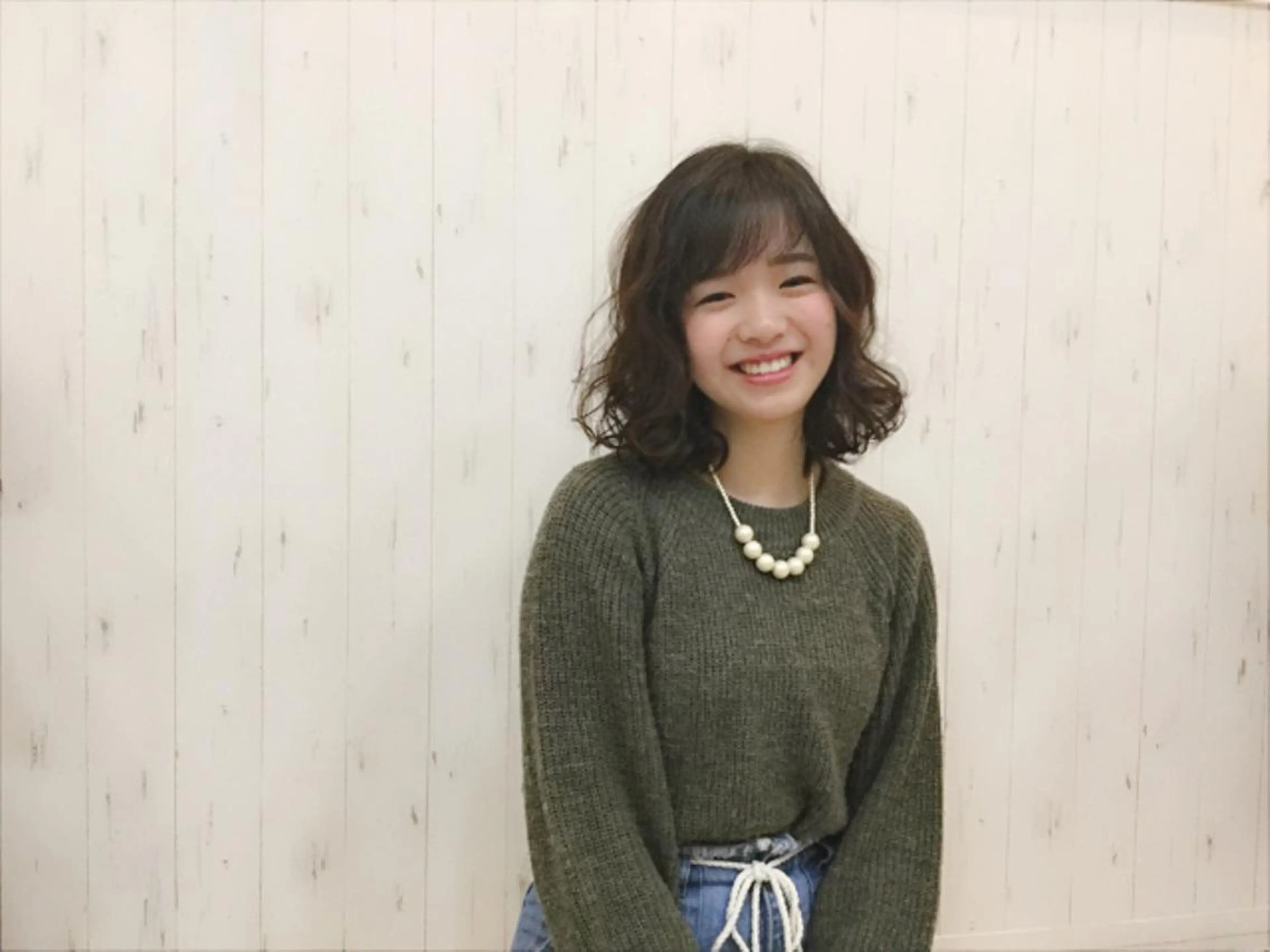 ミディアム カラー パーマ ヘアアレンジ KAIzen. tomoのヘアスタイル