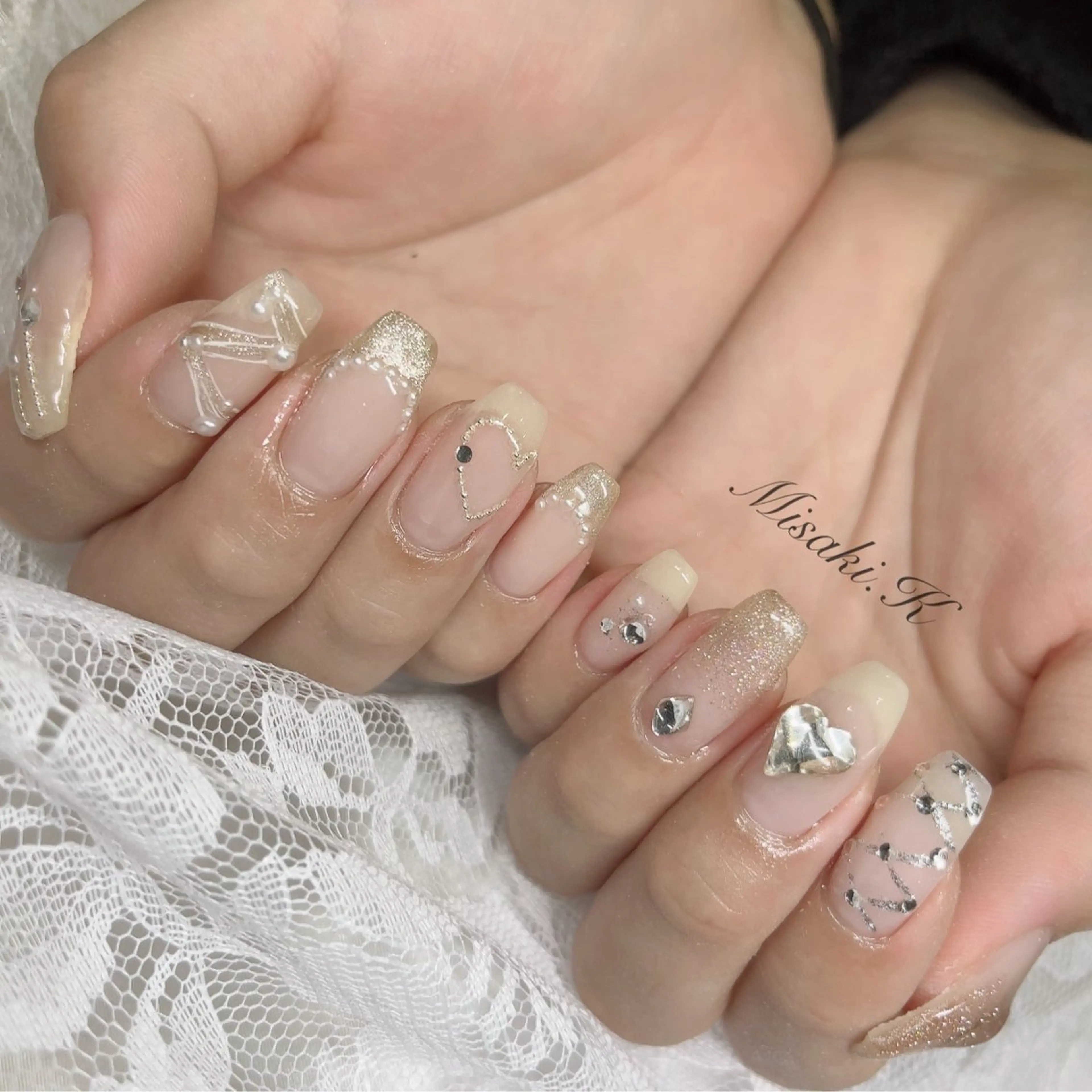 ネイル ハート K. Misakiのネイルデザイン
