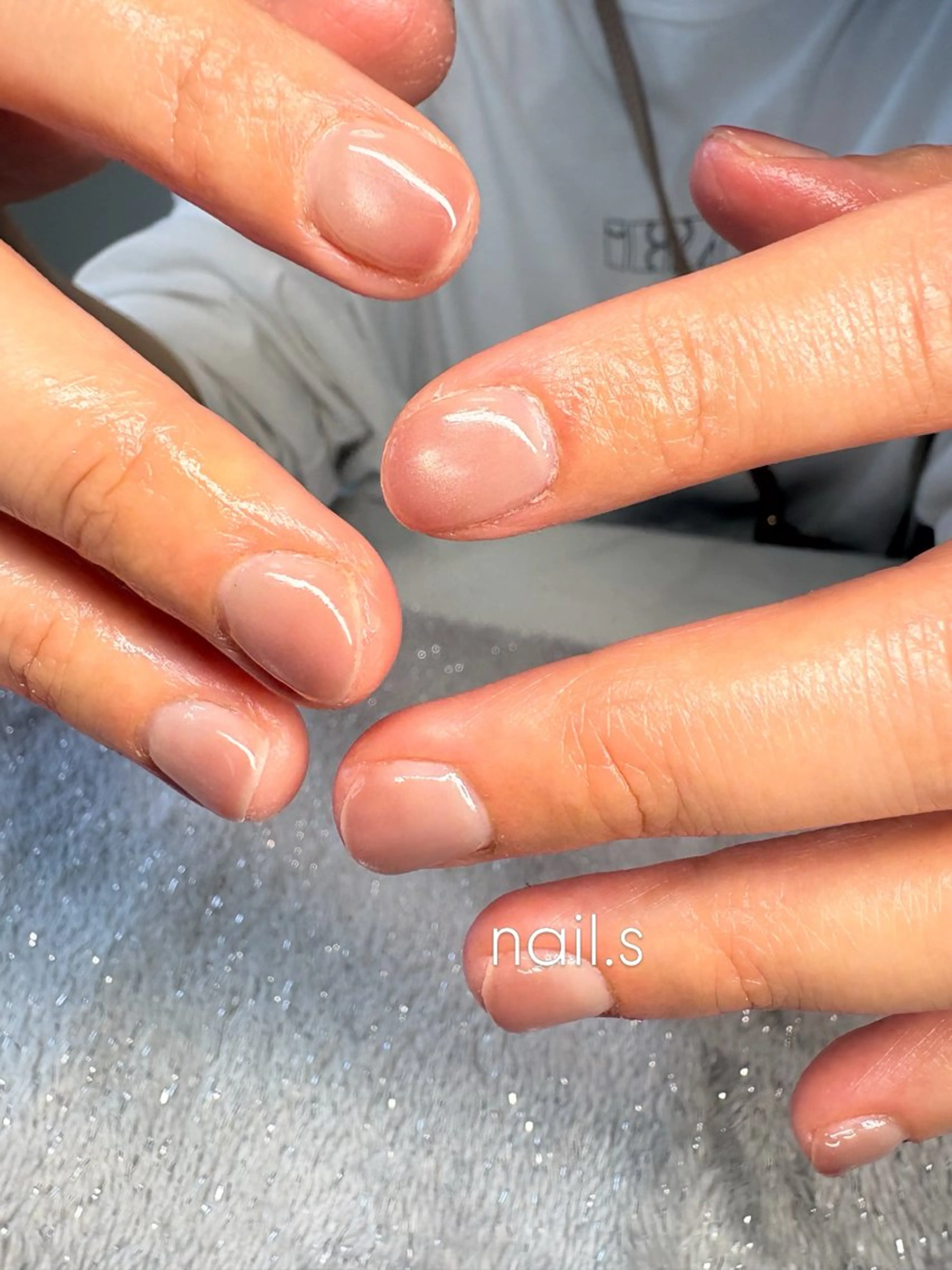 ネイル グラデーション マグネットネイル ショートネイル フットネイル nail.s misatoのネイルデザイン