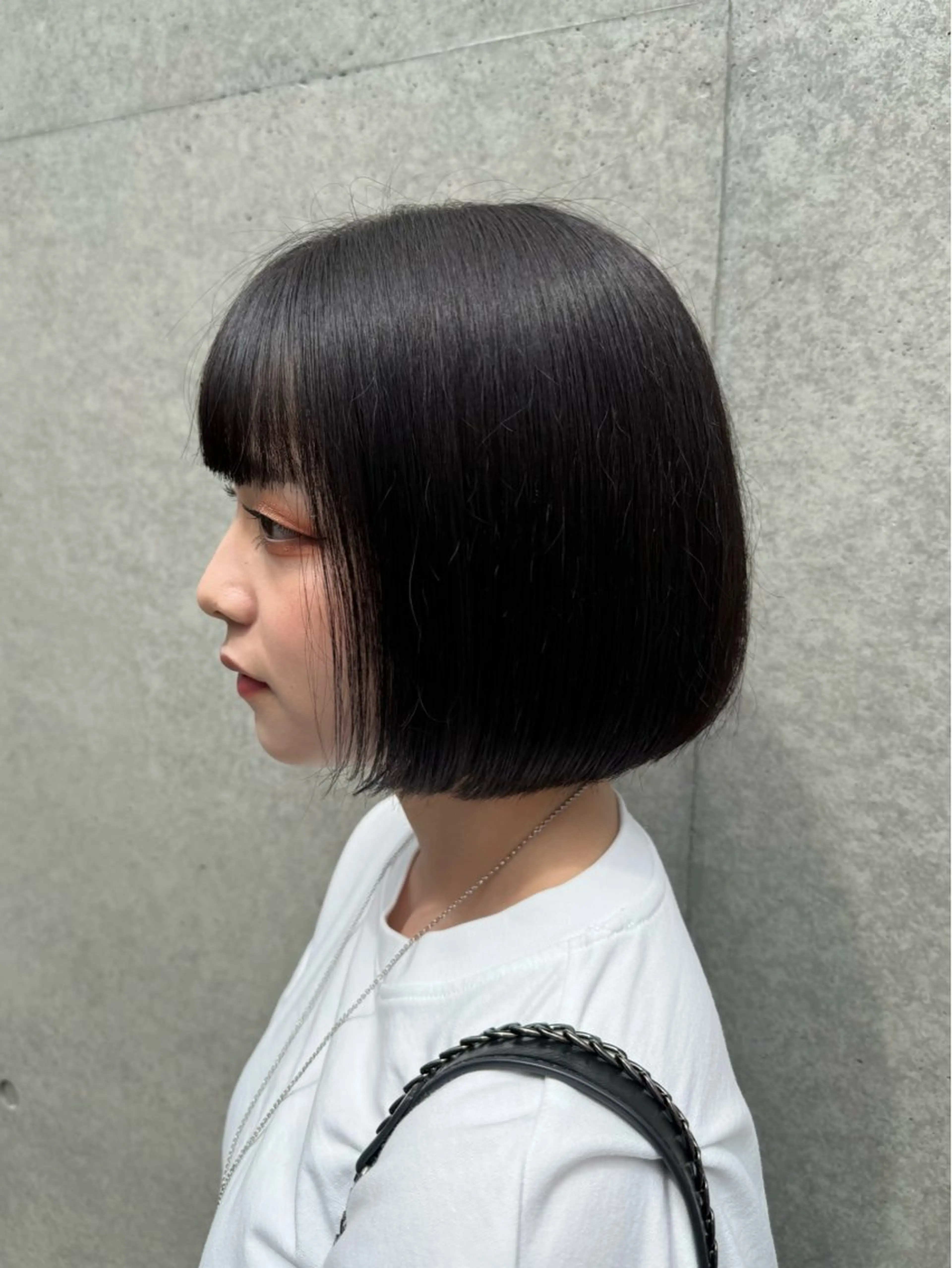 ショート 🪞きら艶ロング カラー🩶 azuのヘアスタイル