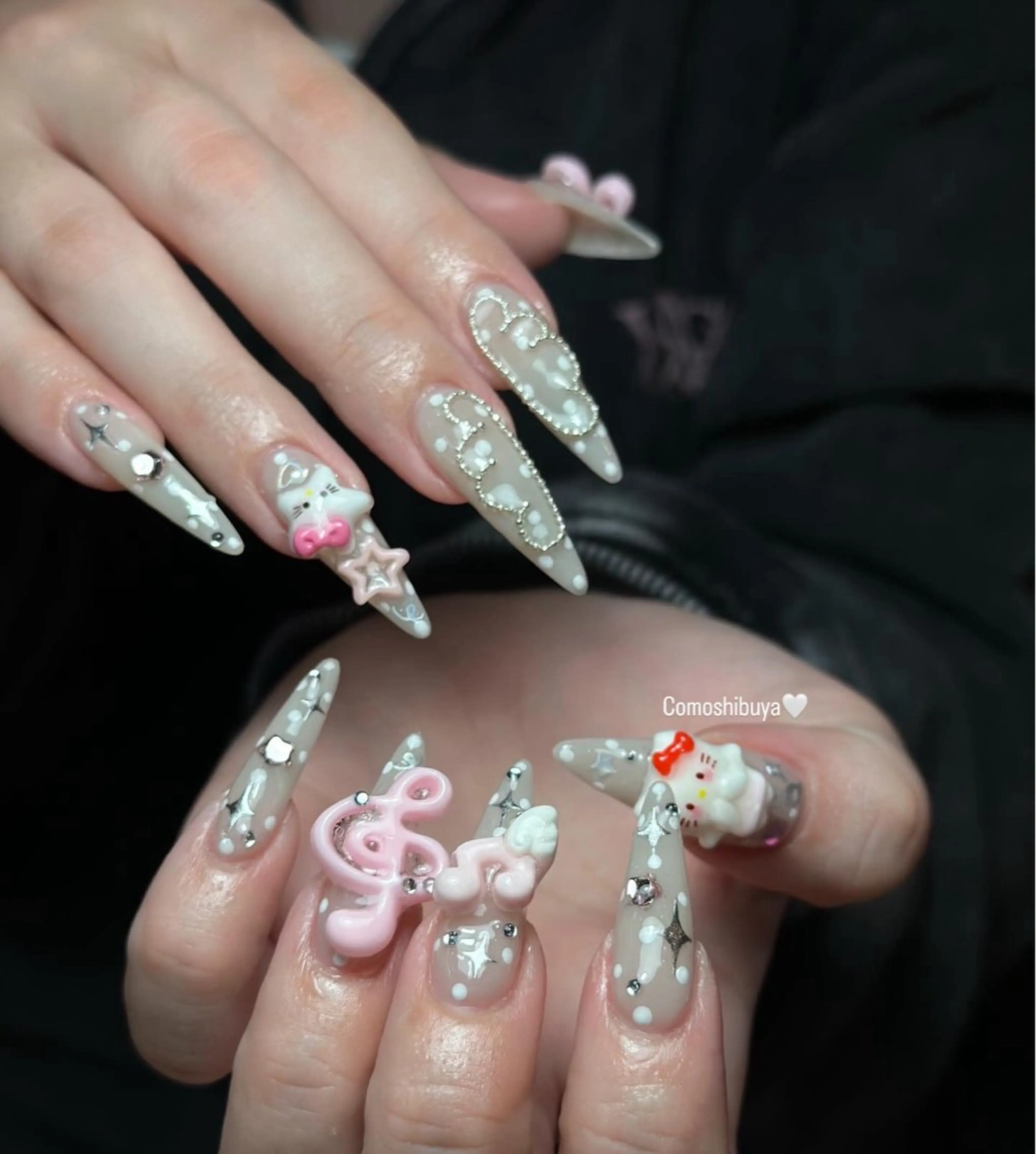 ネイル 韓国ネイル シンプルネイル ワンホンネイル CoMo Nailのネイルデザイン