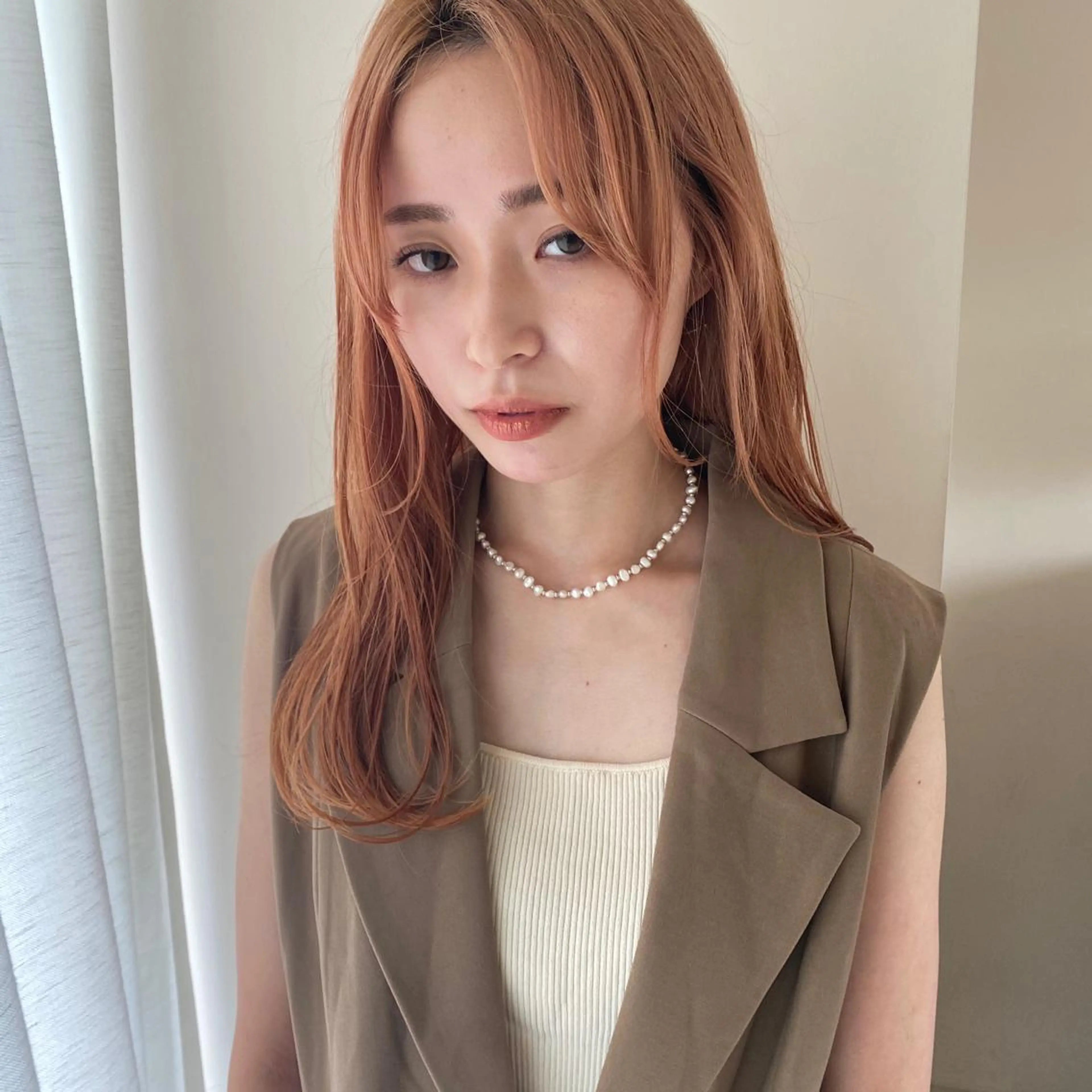 セミロング カラー 当日予約大歓迎💗 依田瑞希のヘアスタイル