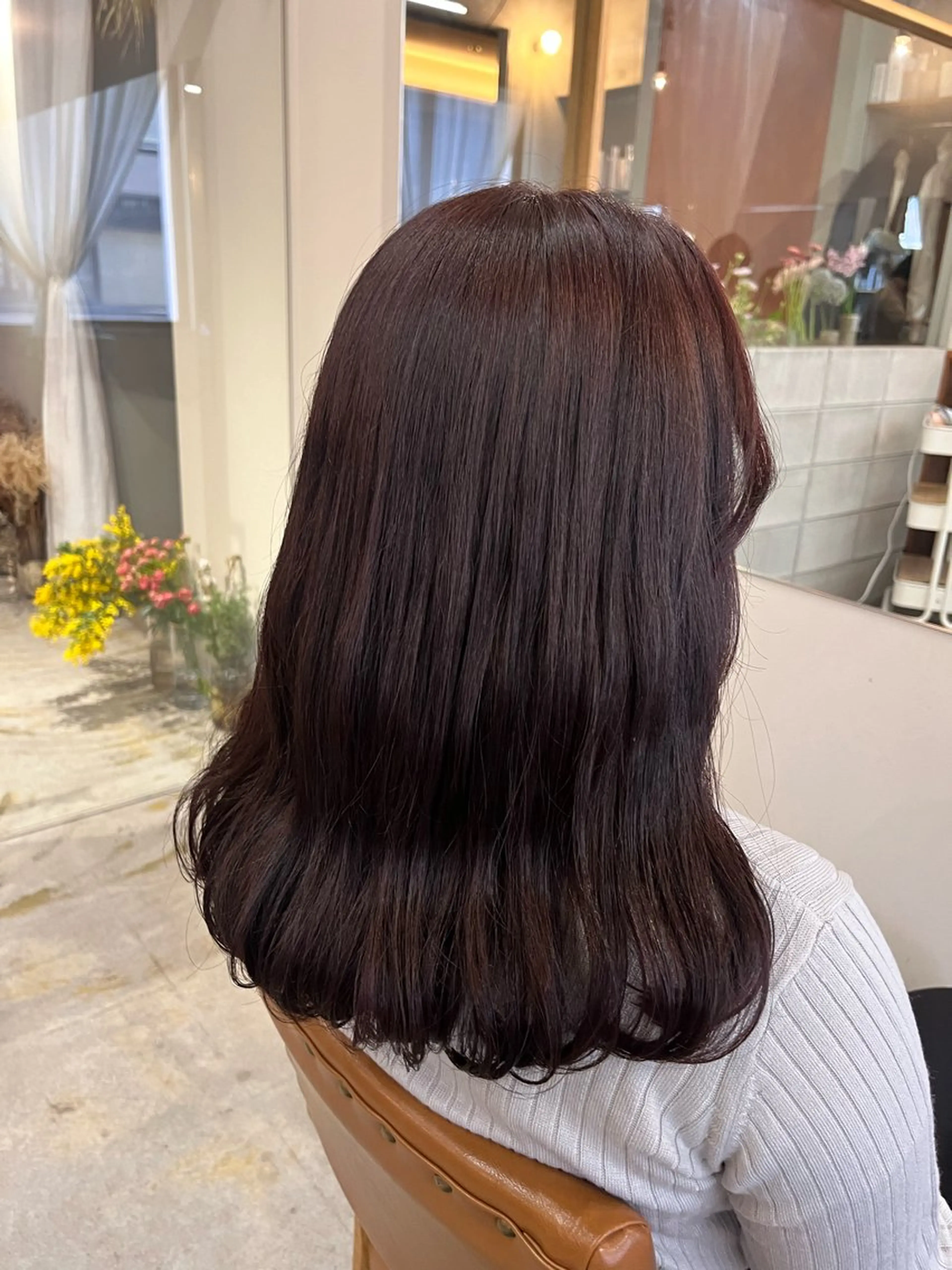 セミロング カラー 暖色カラー／ ヘアセット🌛櫻井舞のヘアスタイル