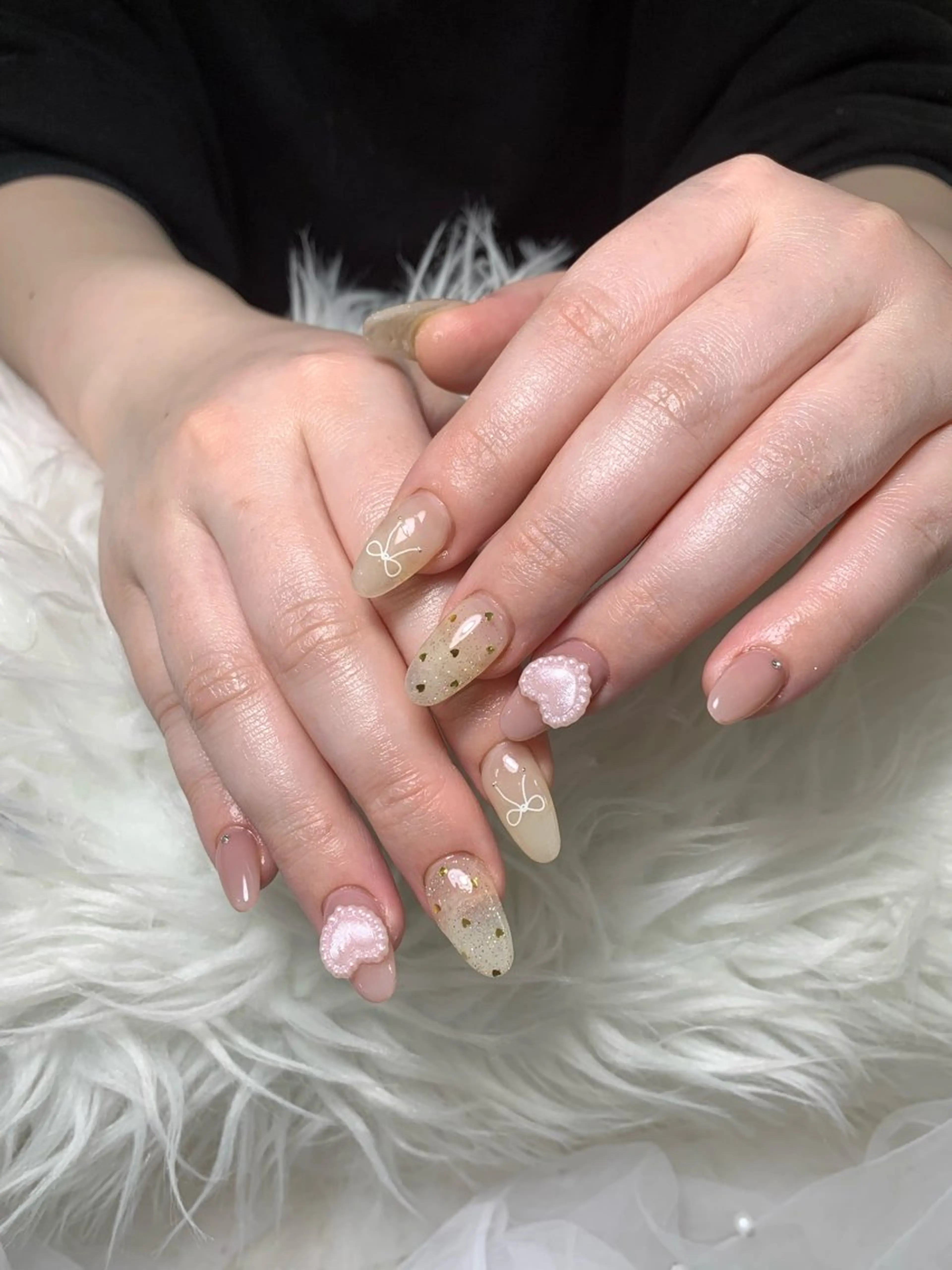 ネイル アートネイル ジェルネイル マグネットネイル ニュアンスネイル シンプルネイル ハンドネイル Ryu Nail NekoChanのネイルデザイン