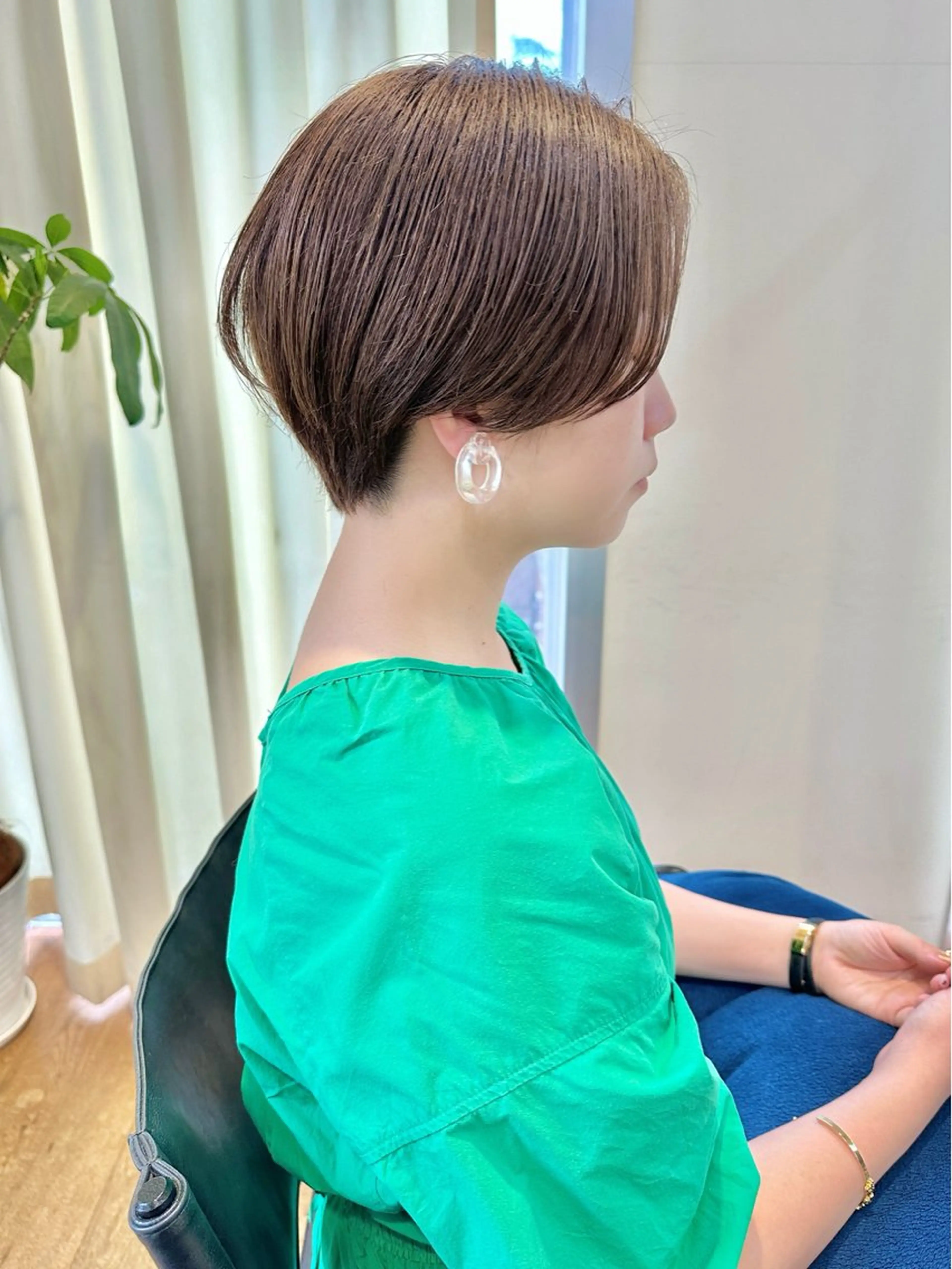 ショート ショート ボブ 梅田 木戸健人のヘアスタイル