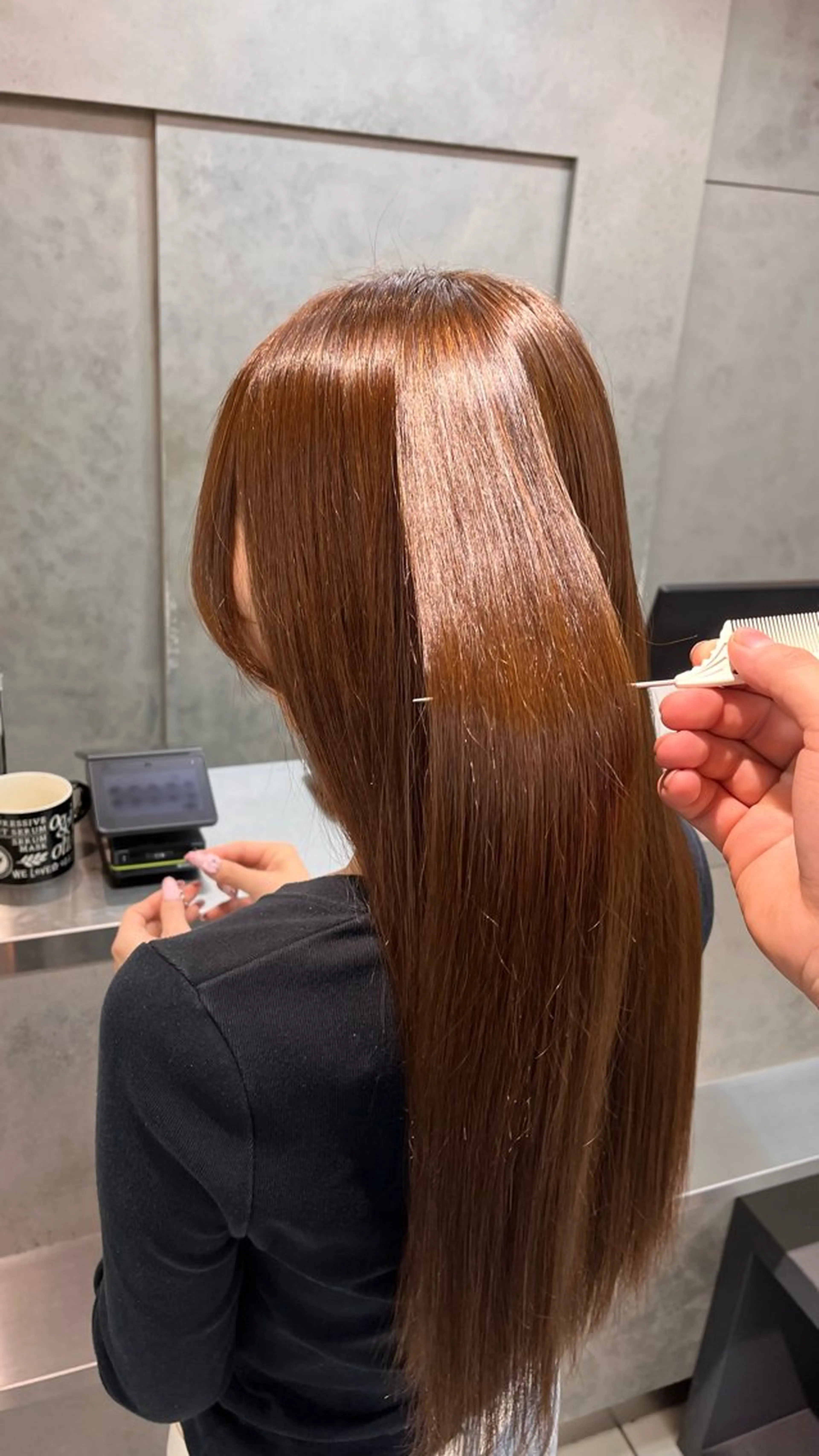 ロング 縮毛矯正 カットモデル募集中/ vain はるのヘアスタイル