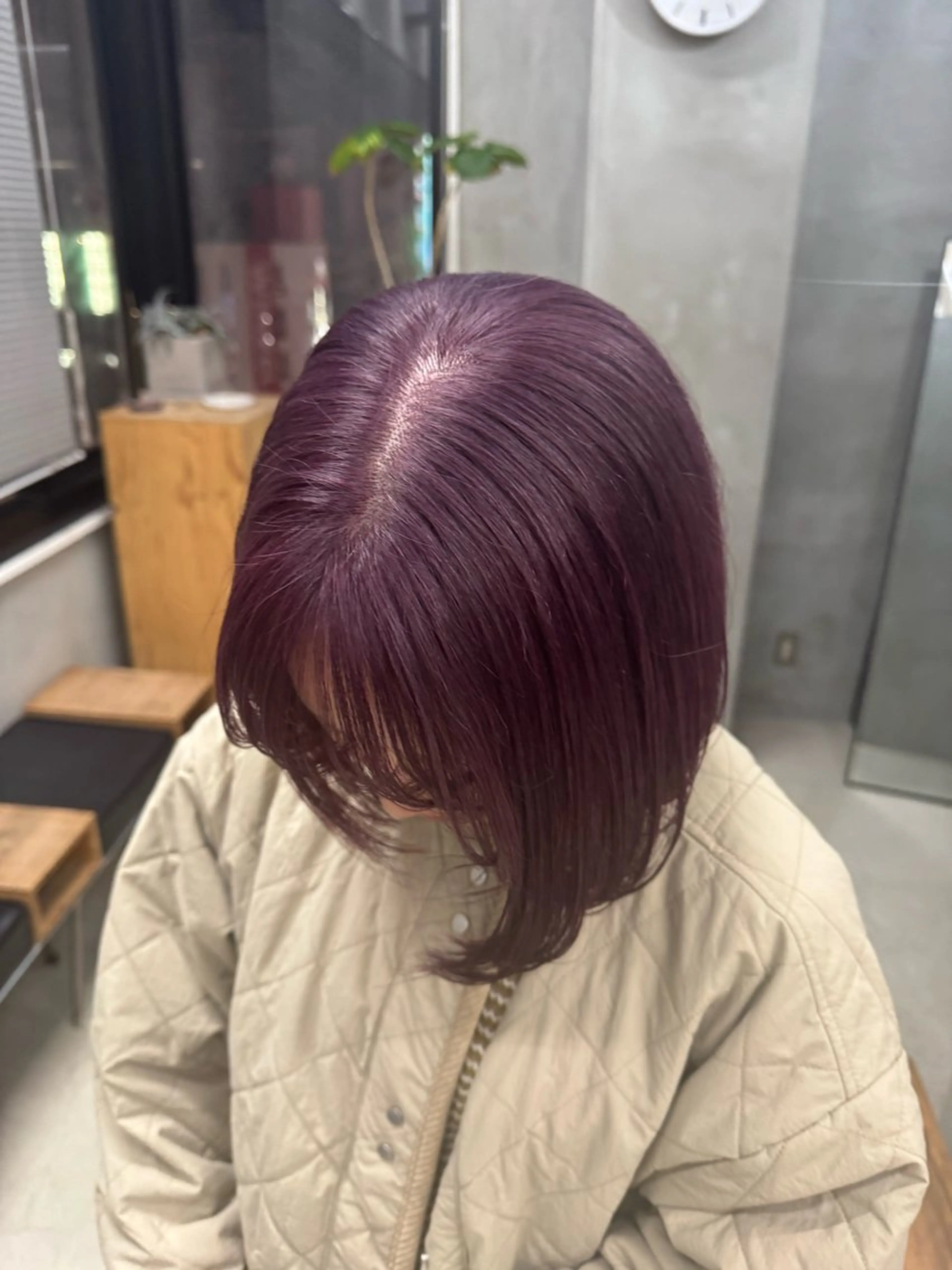 ショート カラー ラベンダーカラー ピンクカラー tetohair ありもとみゆのヘアスタイル